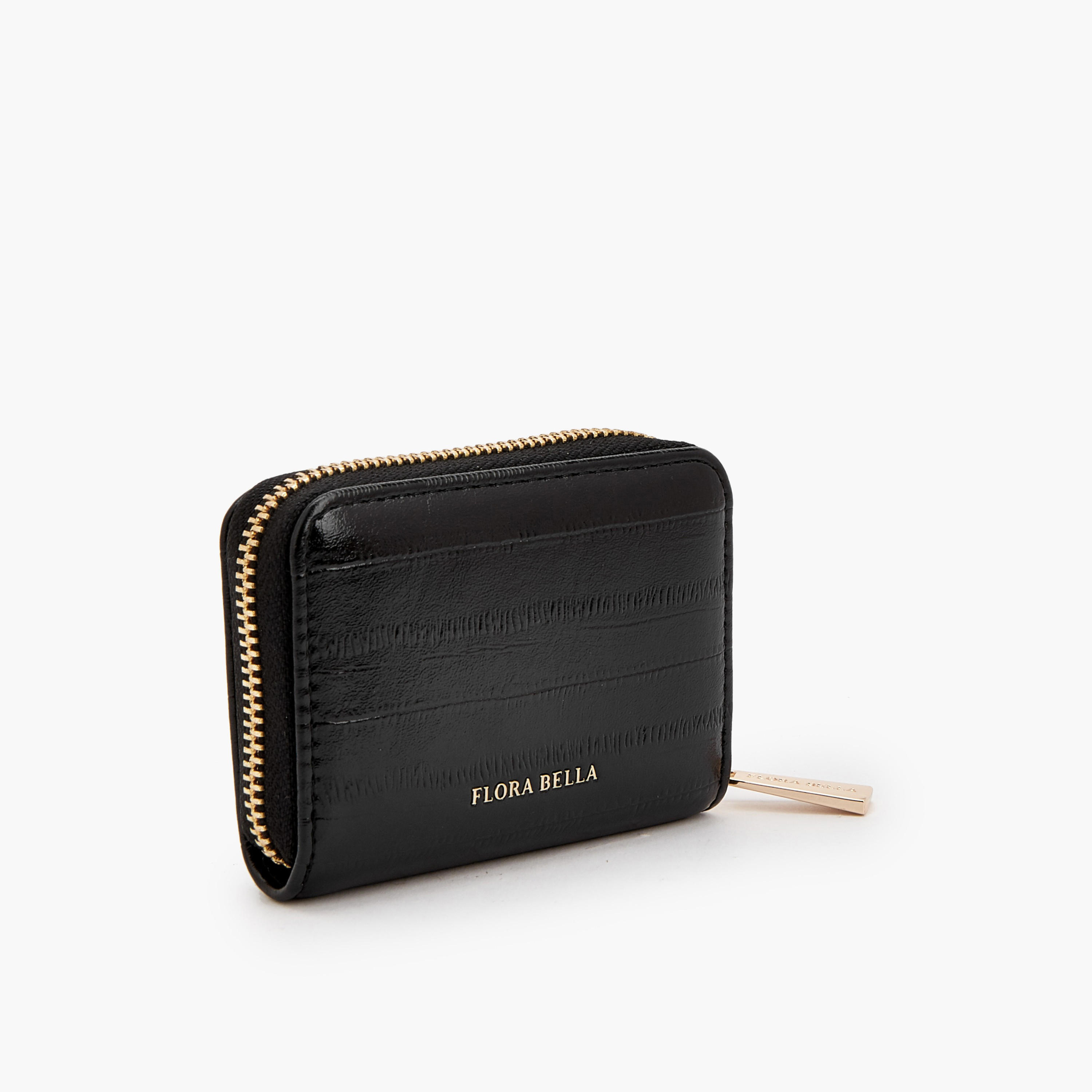 حافظة بطاقات سادة بسحّاب إغلاق من فلورا بيلا-women-bagsandwallets-wallets-image-10