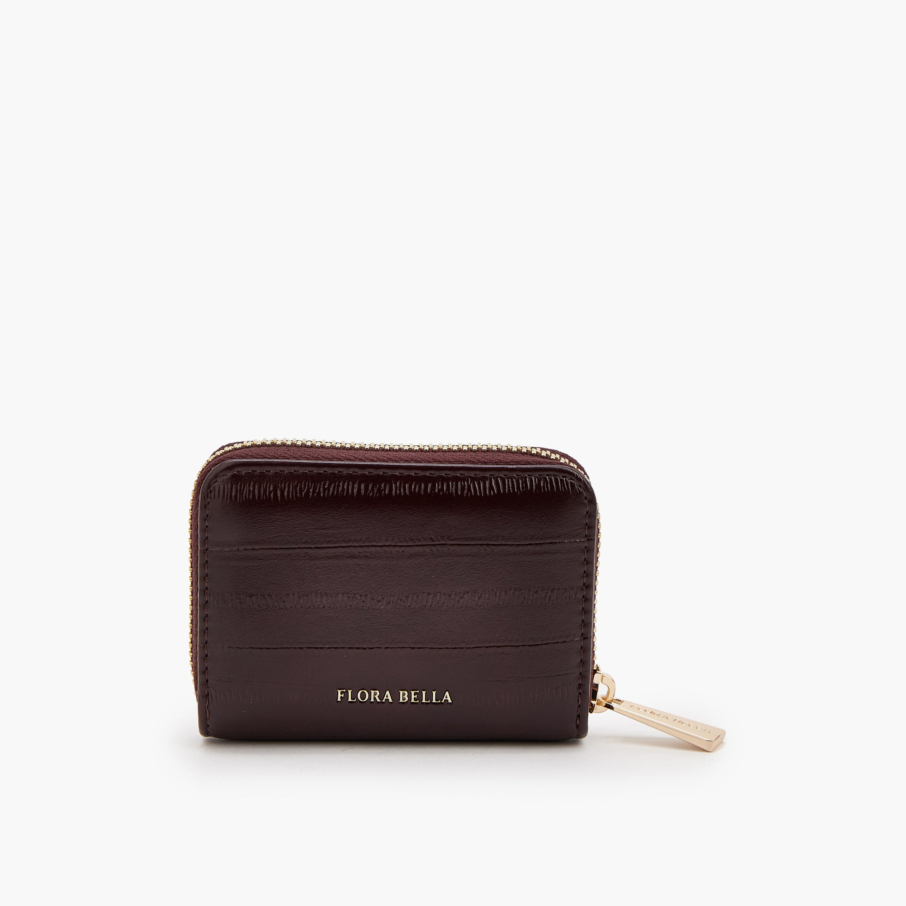 حافظة بطاقات سادة بسحّاب إغلاق من فلورا بيلا-women-bagsandwallets-wallets-image-15