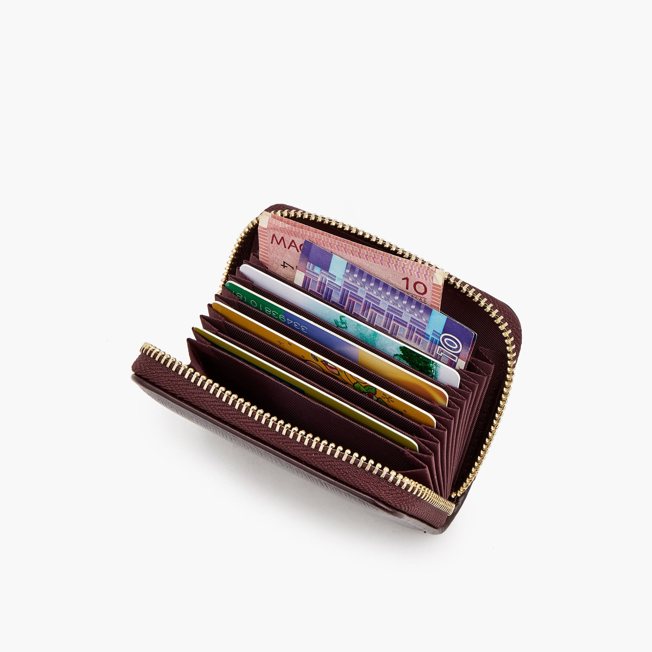 حافظة بطاقات سادة بسحّاب إغلاق من فلورا بيلا-women-bagsandwallets-wallets-image-21