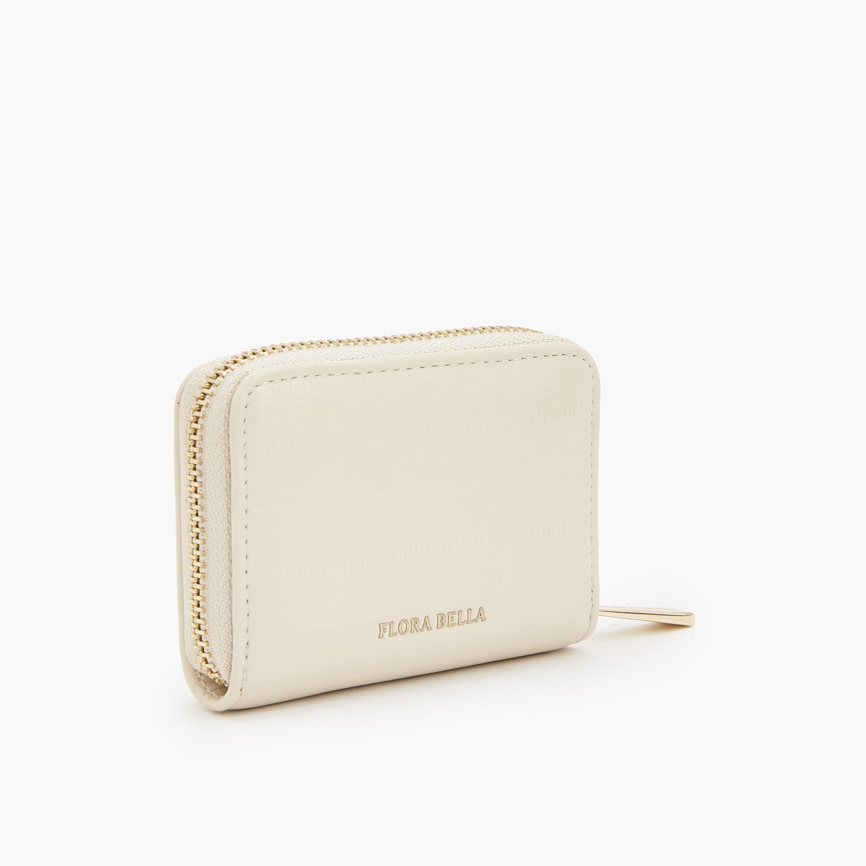 حافظة بطاقات سادة بسحّاب إغلاق من فلورا بيلا-women-bagsandwallets-wallets-image-3