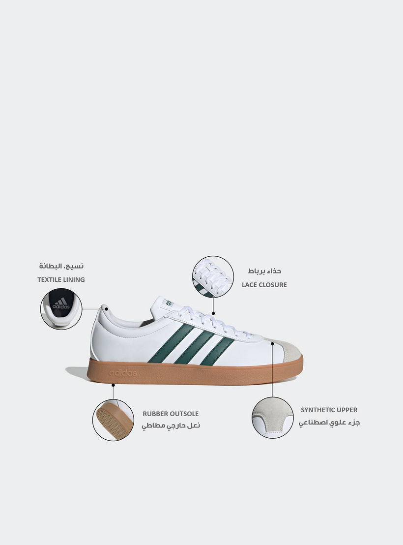 Adidas Men Vl Court Base Lace-Up Ankle Sneakers-sports-men-shoes-image-2