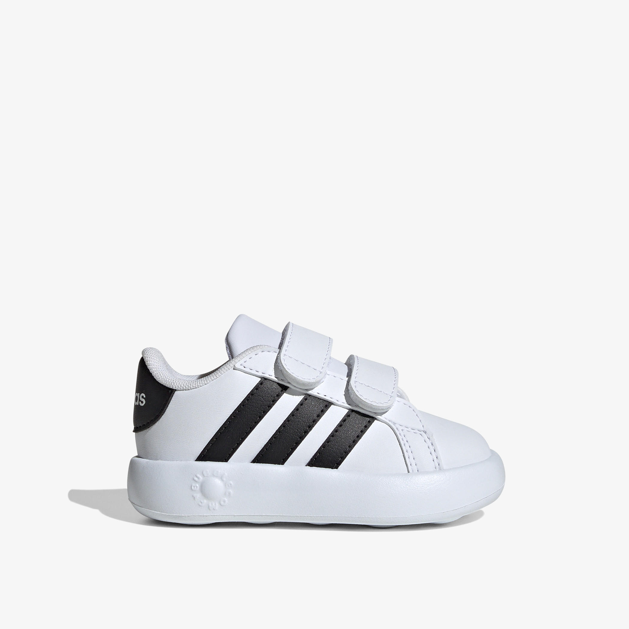 adidas Kids Grand Court 2.0 Hook & Loop Cushioned Sole Running Shoes-boys-shoes-sneakers-image-2