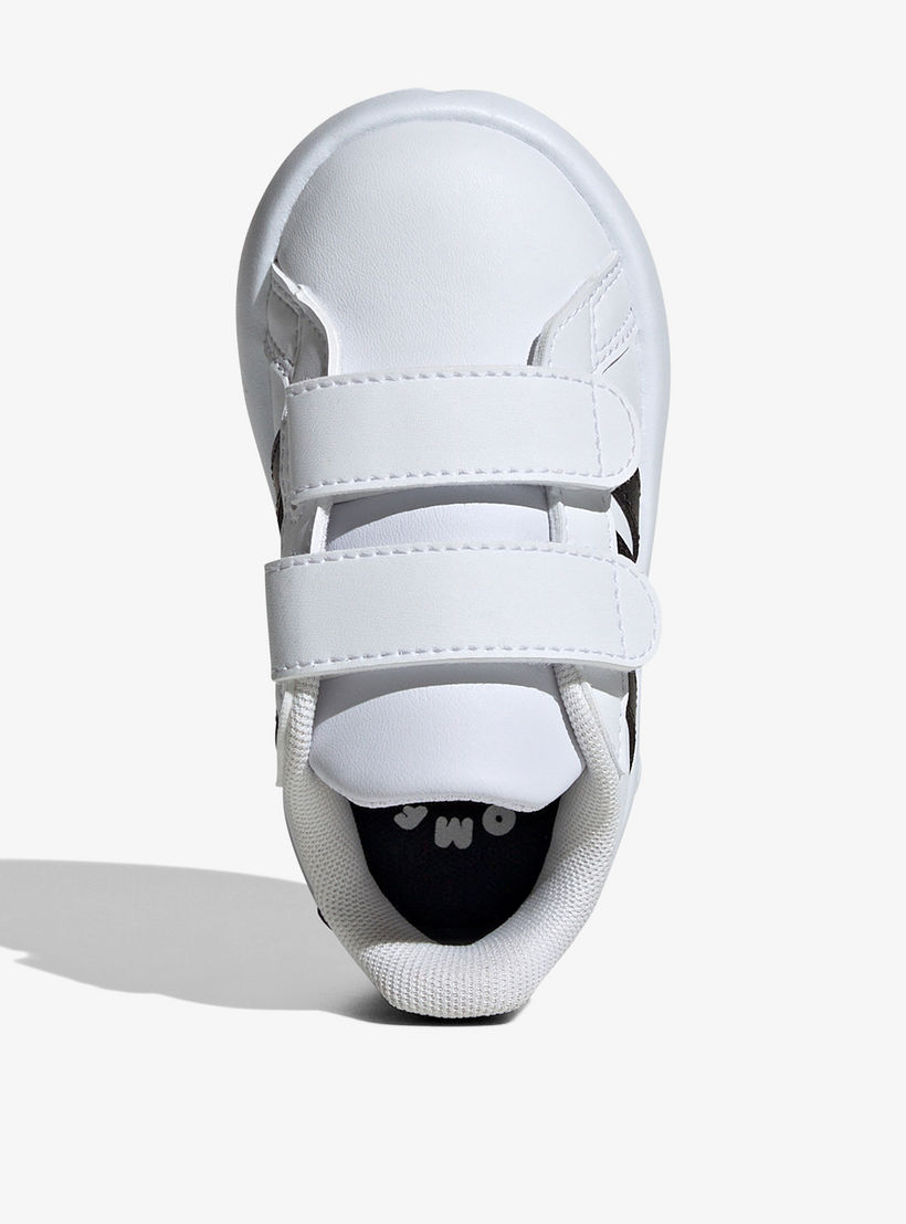 adidas Kids Grand Court 2.0 Hook & Loop Cushioned Sole Running Shoes-boys-shoes-sneakers-image-3