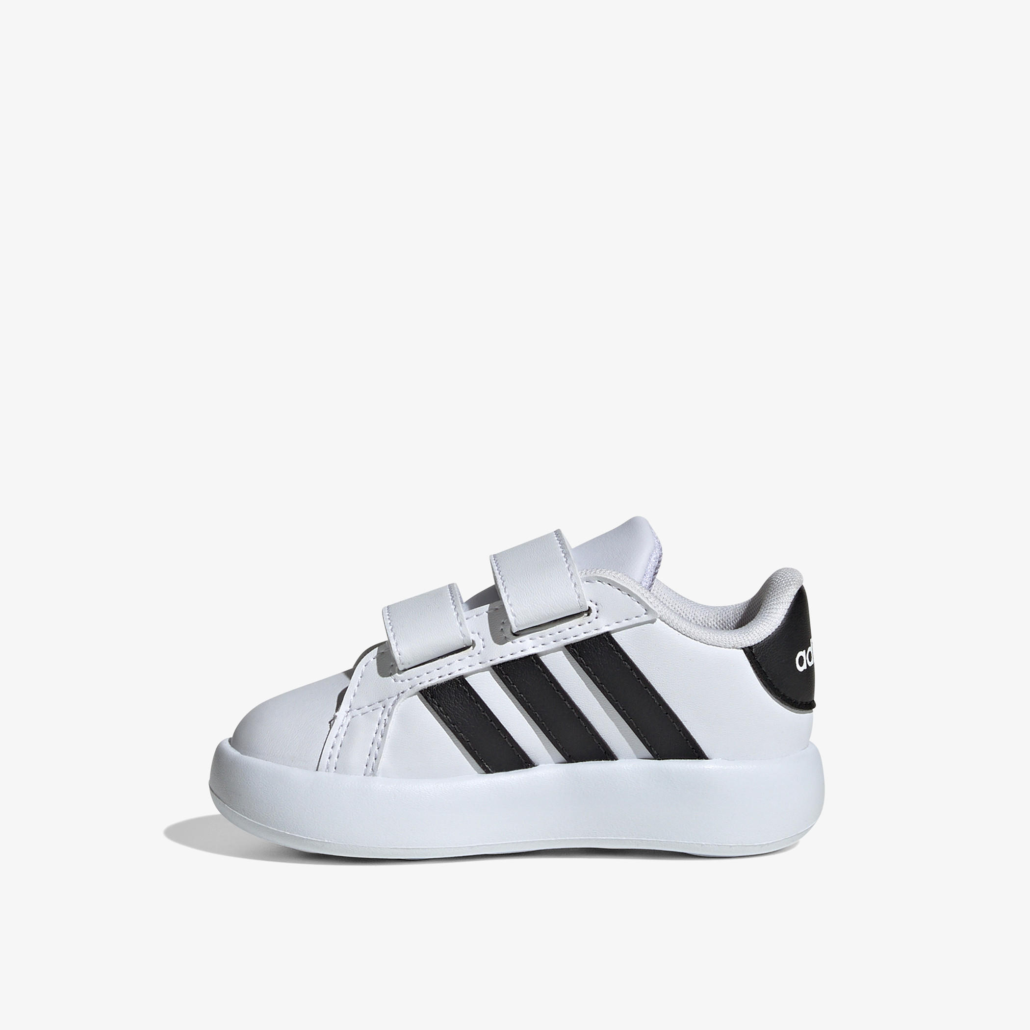 adidas Kids Grand Court 2.0 Hook & Loop Cushioned Sole Running Shoes-boys-shoes-sneakers-image-5