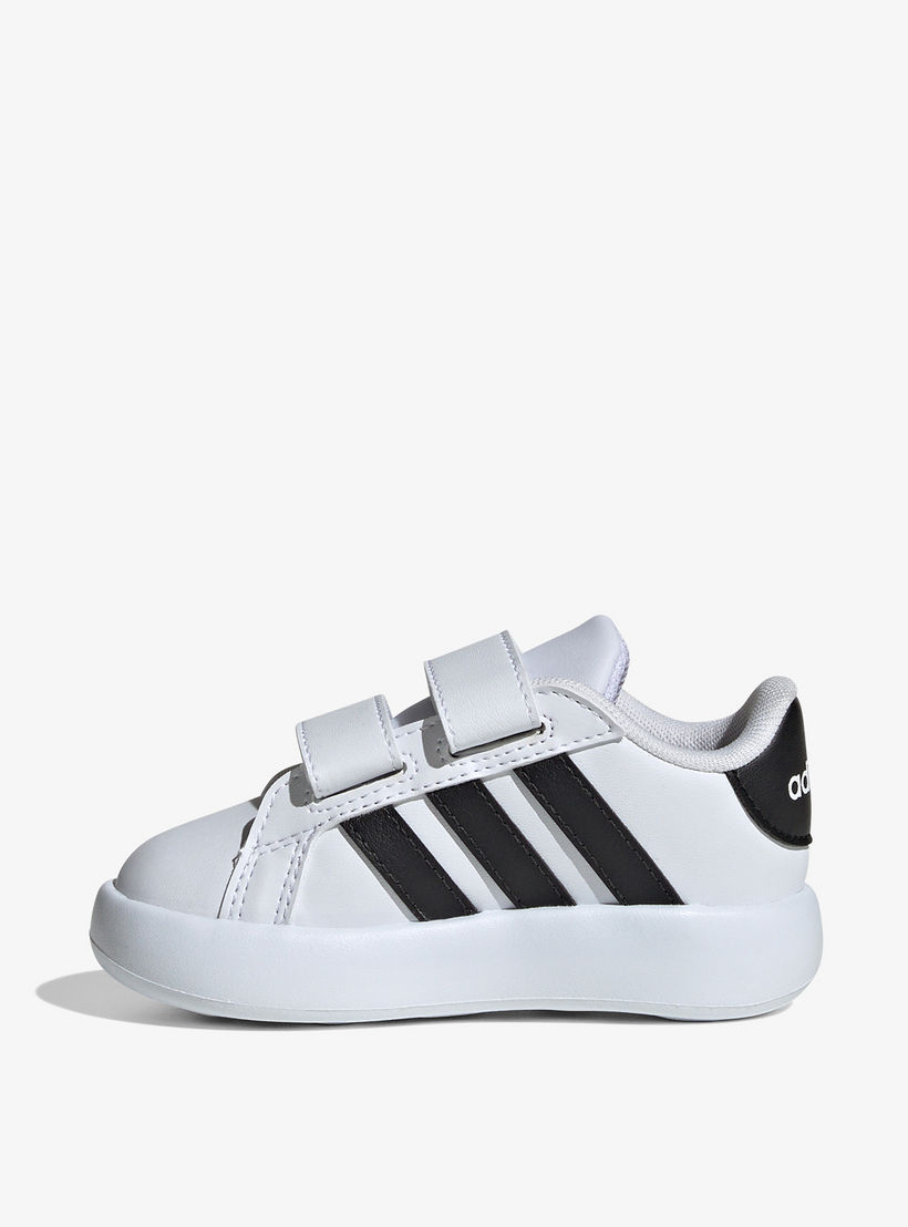 adidas Kids Grand Court 2.0 Hook & Loop Cushioned Sole Running Shoes-boys-shoes-sneakers-image-5