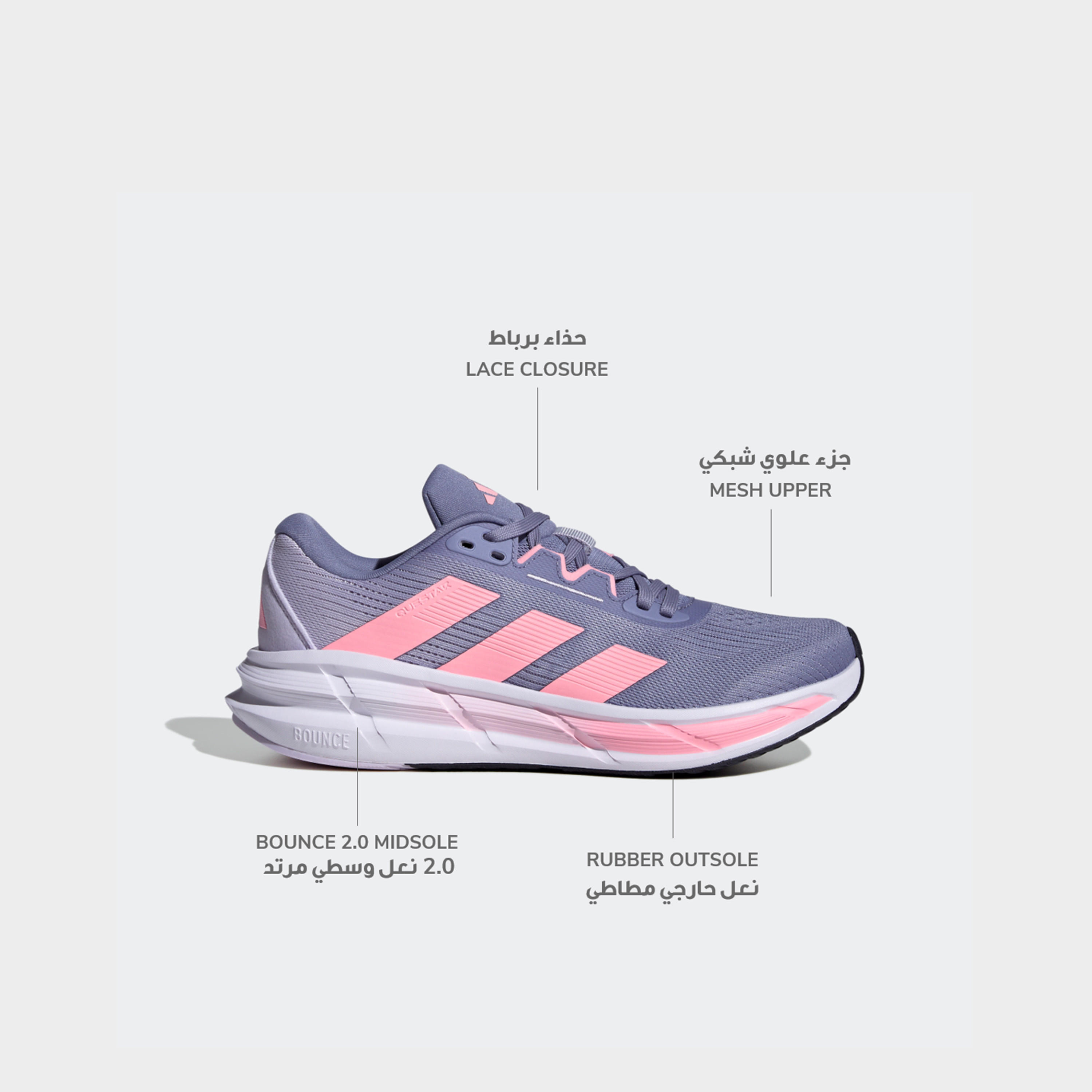 Adidas Women Questar 3 Lace-Up Running Shoes-women-shoes-sneakers-image-2