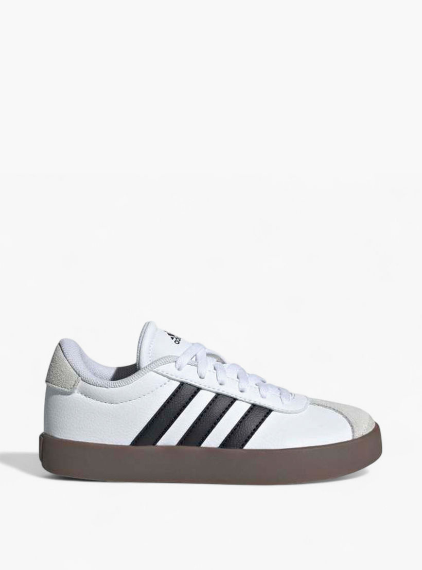 adidas Boys' VL COURT 3 0 K Lace-Up Sneakers - ID9062-boys-shoes-sneakers-image-2