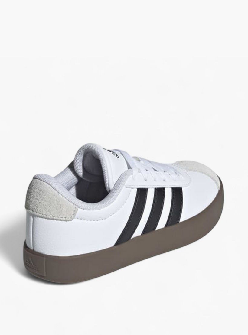 adidas Boys' VL COURT 3 0 K Lace-Up Sneakers - ID9062-boys-shoes-sneakers-image-4