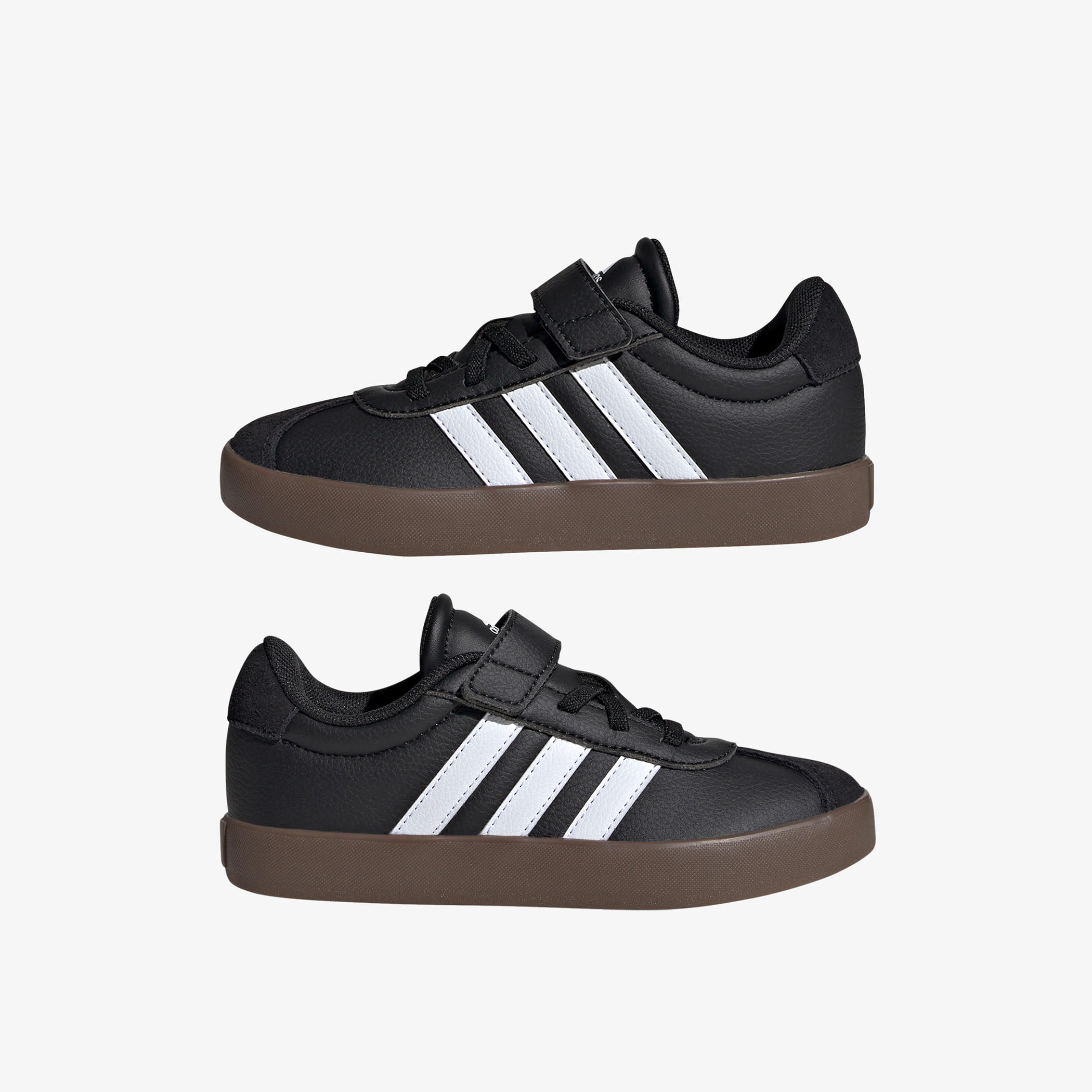adidas Kids Vl Court 3.0 El C Hook & Loop Durable Trainer Shoes-boys-shoes-sneakers-image-2