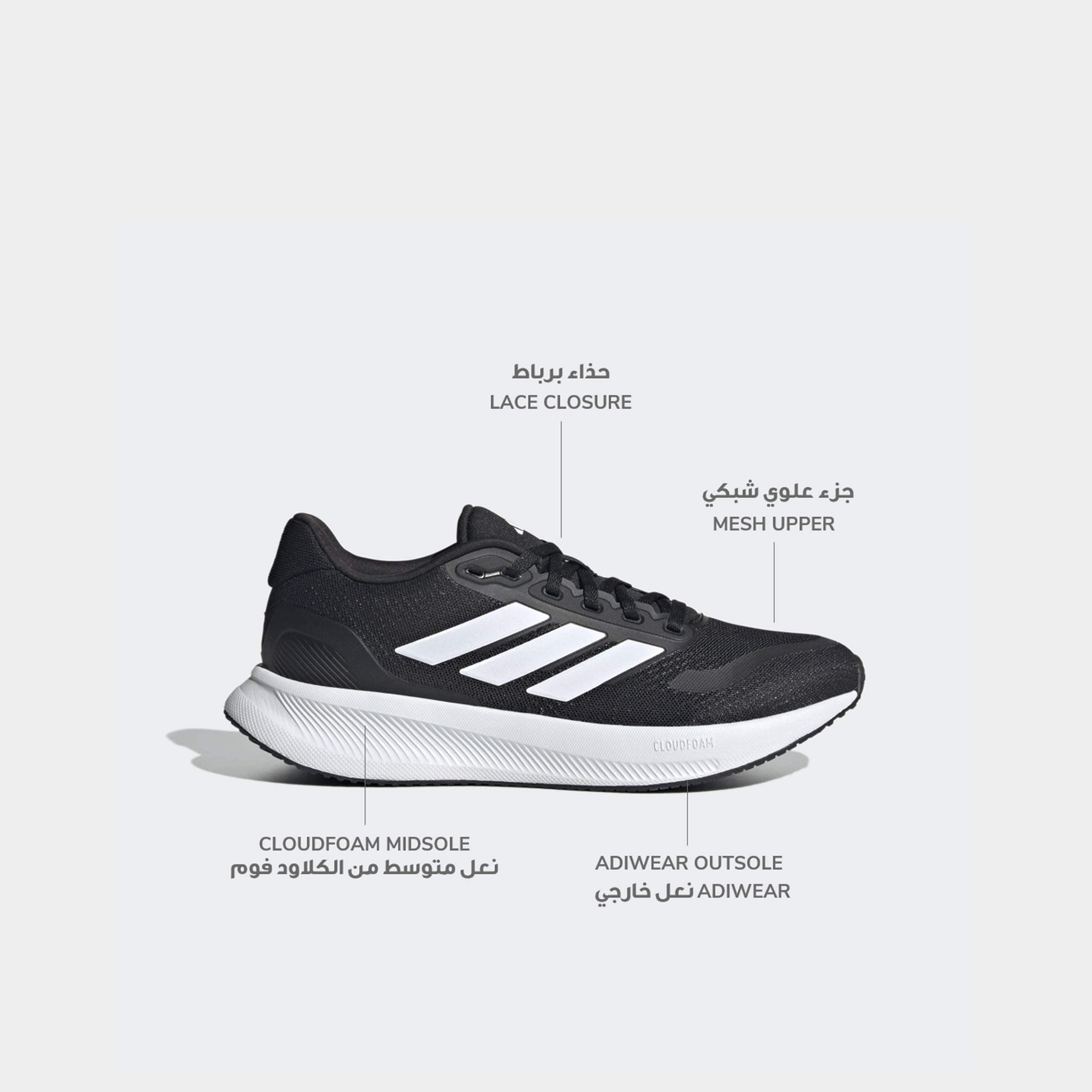 Adidas Women Runfalcon 5 Wide Lace-Up Running Shoes-women-shoes-sneakers-image-2