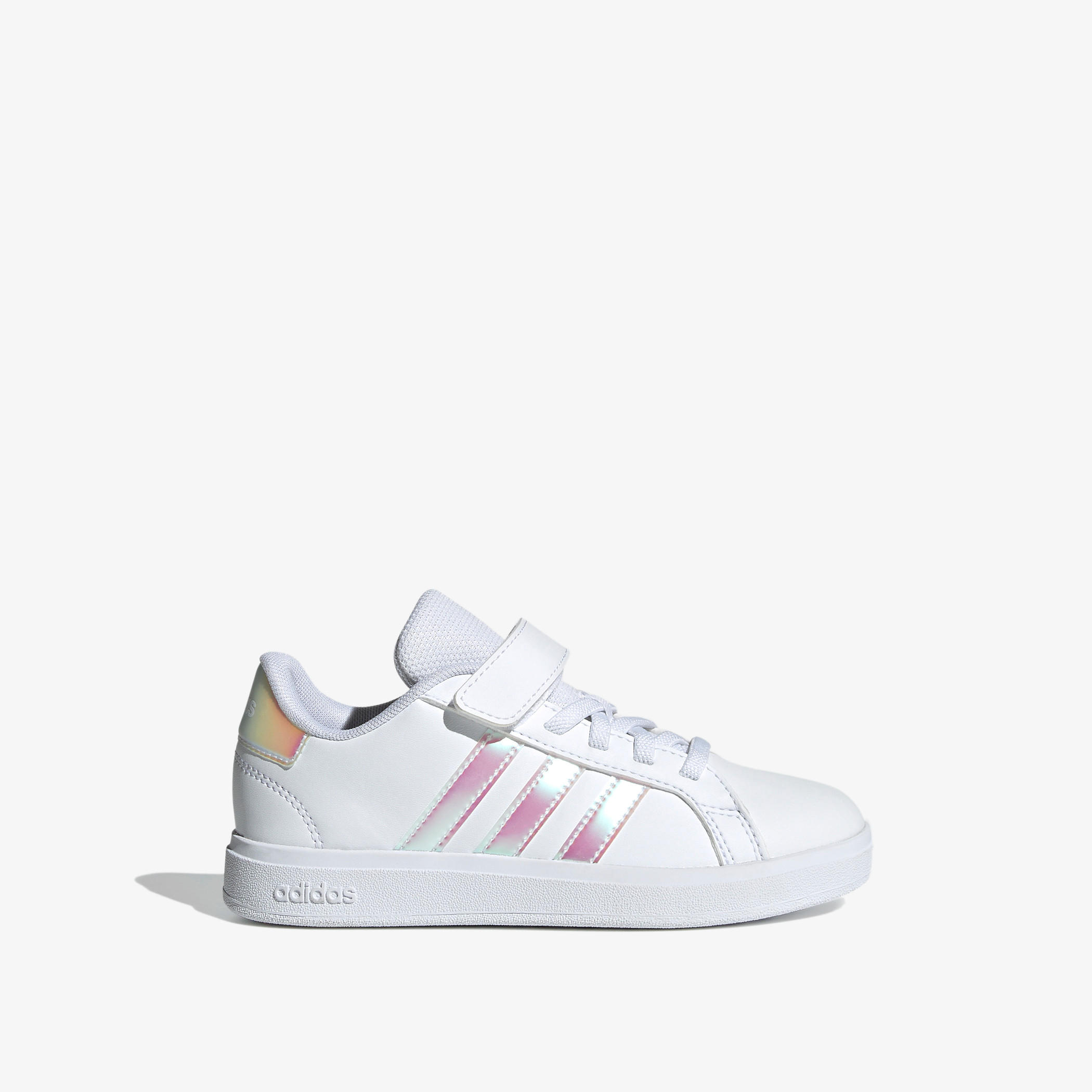 Adidas Girls' GRAND COURT 2.0 Sneakers with Hook and Loop Closure - IE3851-girls-shoes-sports-image-3