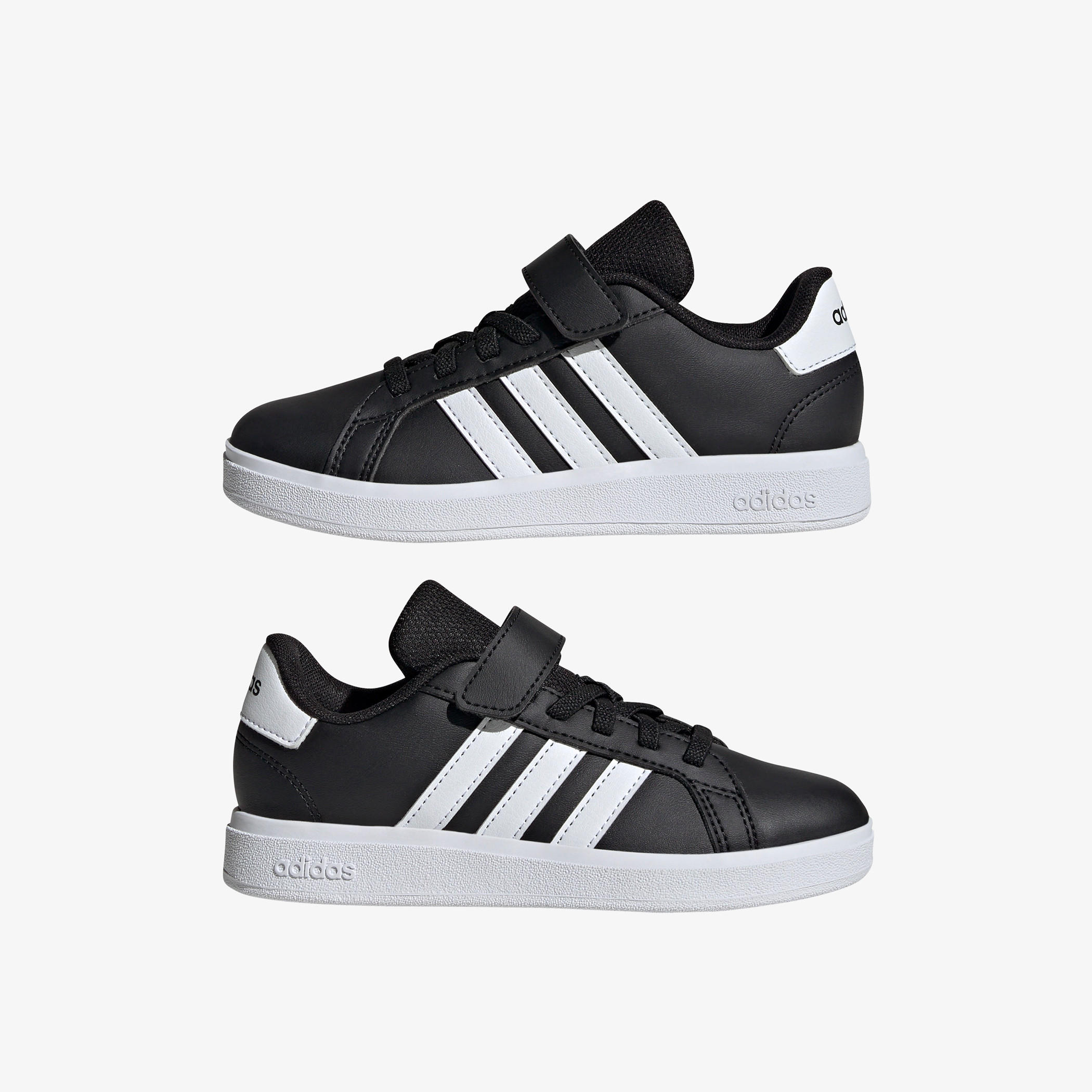 adidas Kids Grand Court 2.0 El C Hook & Loop Durable Trainer Shoes-boys-shoes-sneakers-image-2