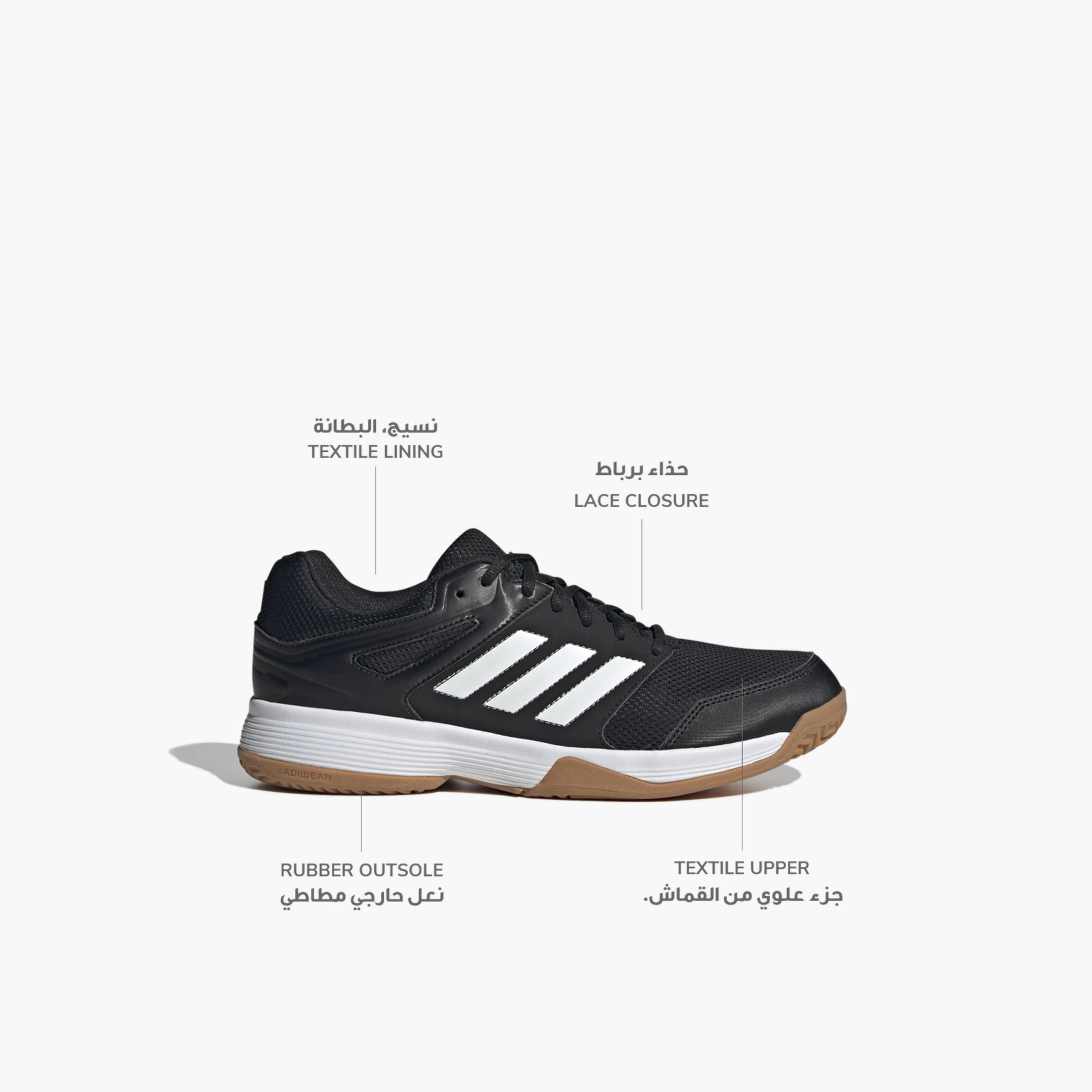 Adidas Men Speedcourt Lace-Up Badminton Shoes-sports-men-shoes-image-2