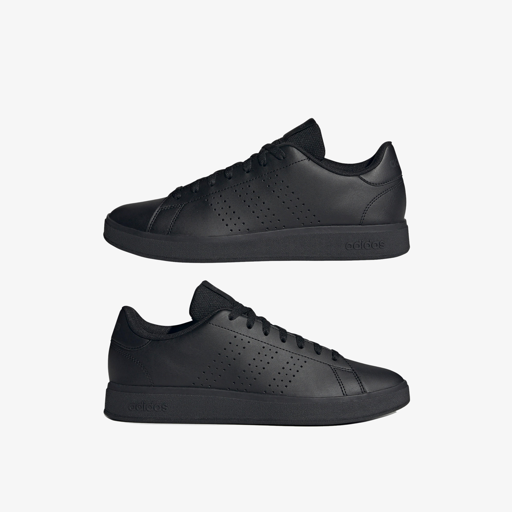 حذاء سنيكرز سادة برباط إغلاق للرجال من أديداس -Advantage Base 2.0-men-shoes-sneakers-image-2