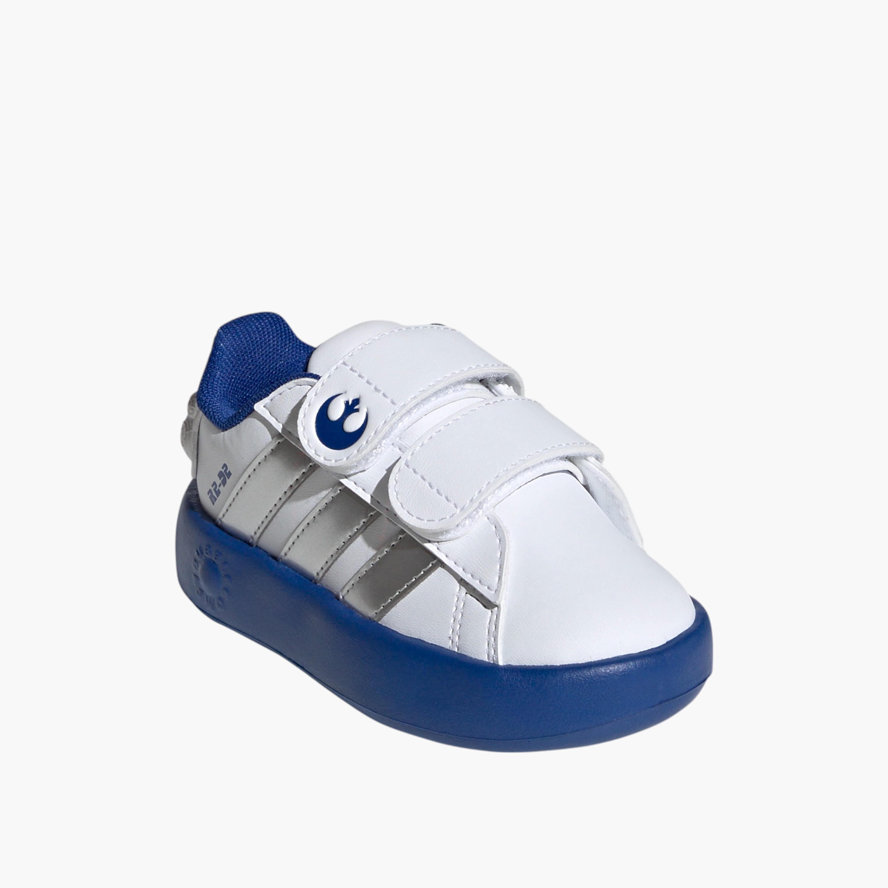 adidas Kids Droids Grand Court Cf I Hook & Loop Ankle Sneakers Durable Shoes-boys-shoes-sneakers-image-1