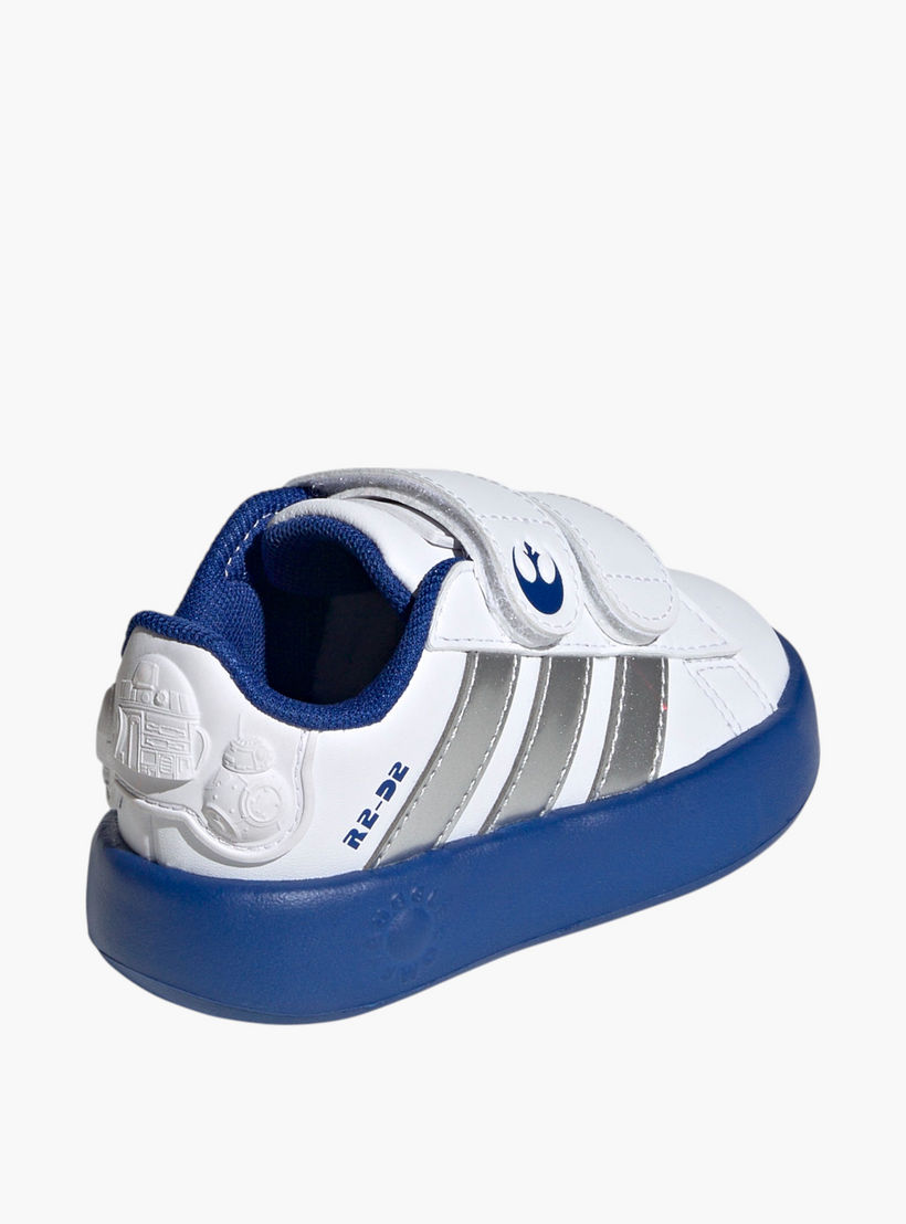 adidas Kids Droids Grand Court Cf I Hook & Loop Ankle Sneakers Durable Shoes-boys-shoes-sneakers-image-6