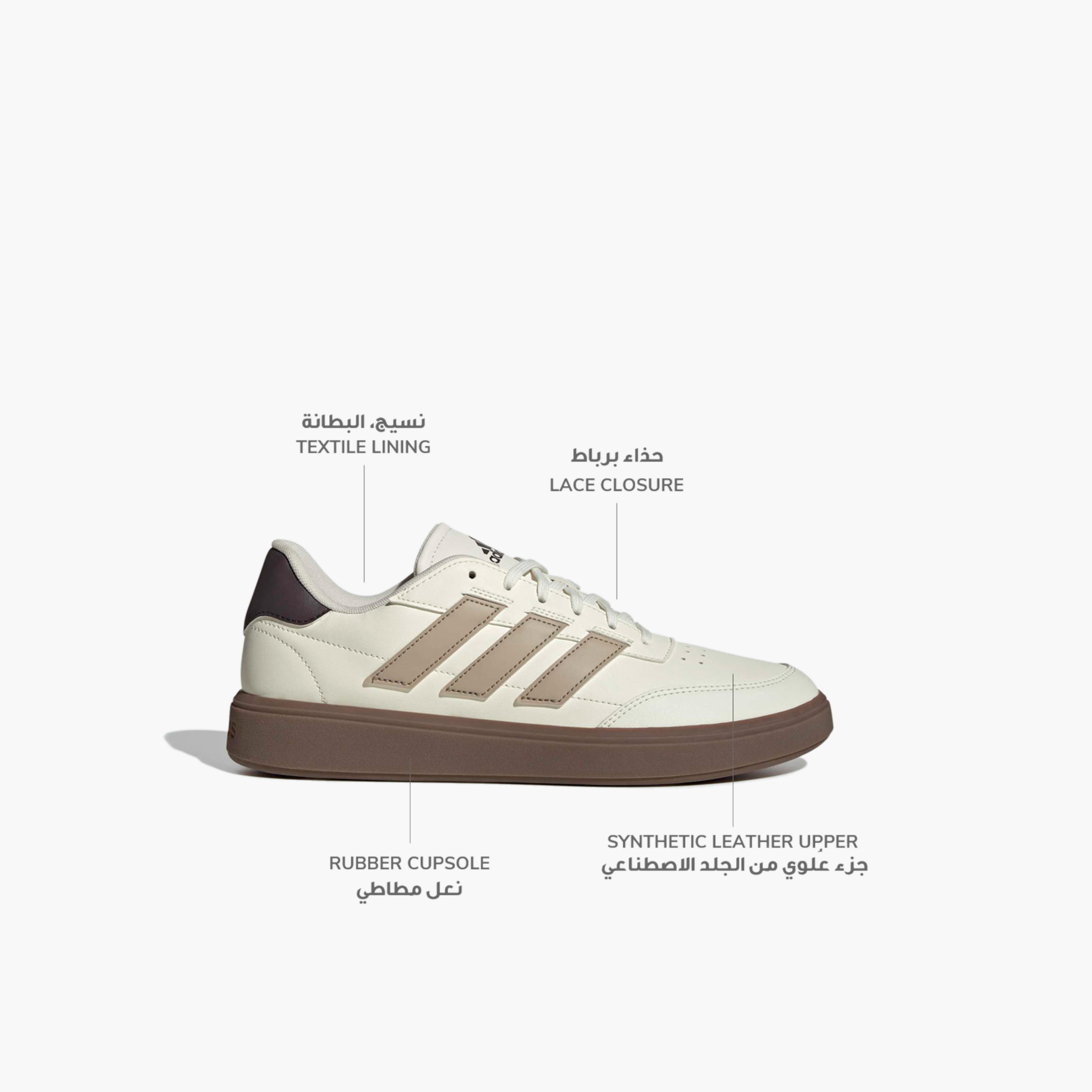Adidas Men Courtblock Lace-Up Sneakers-sports-men-shoes-image-2