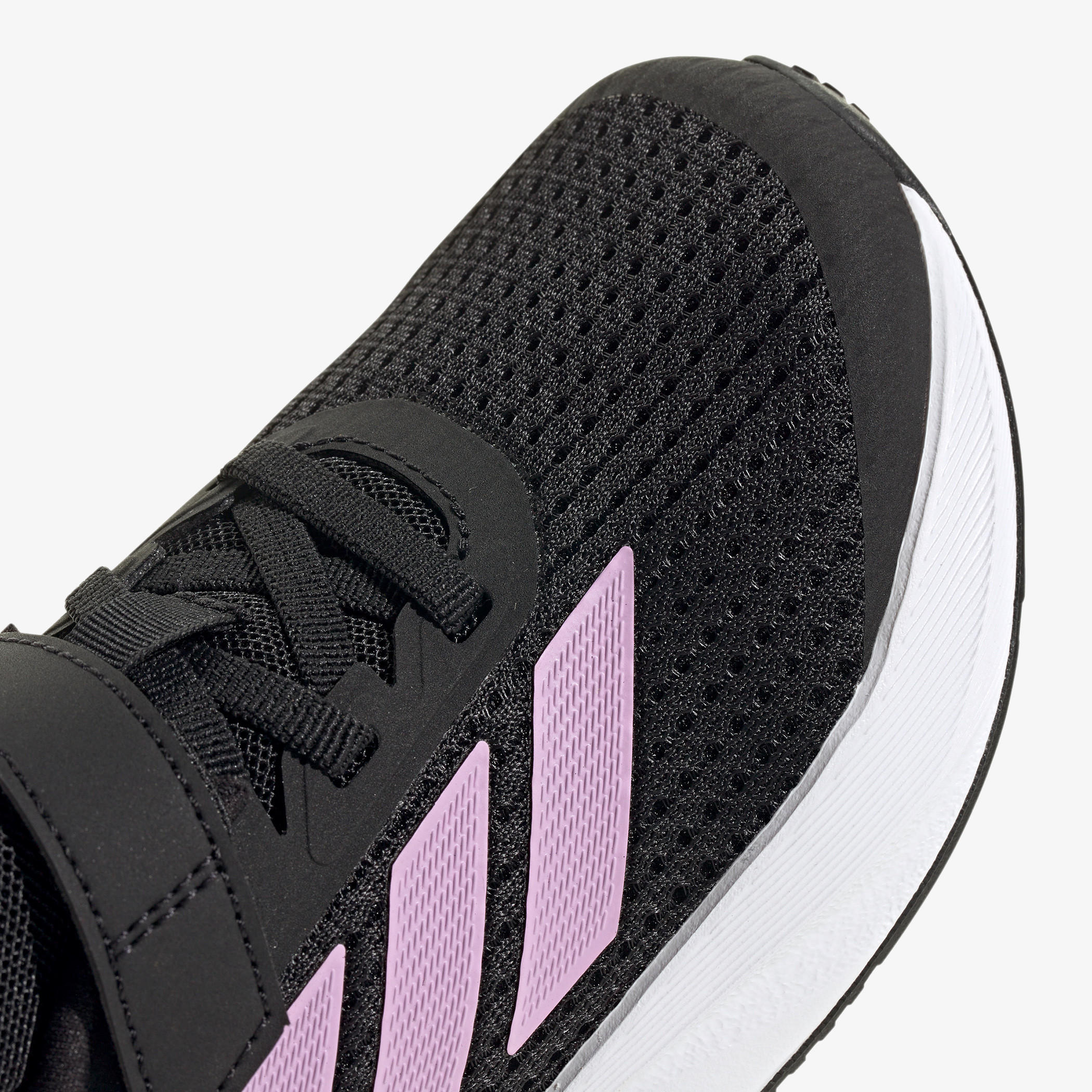 Adidas Girls' Panelled Sports Shoes with Hook and Loop Closure -Duramo SL  EL K-girls-shoes-sports-image-7