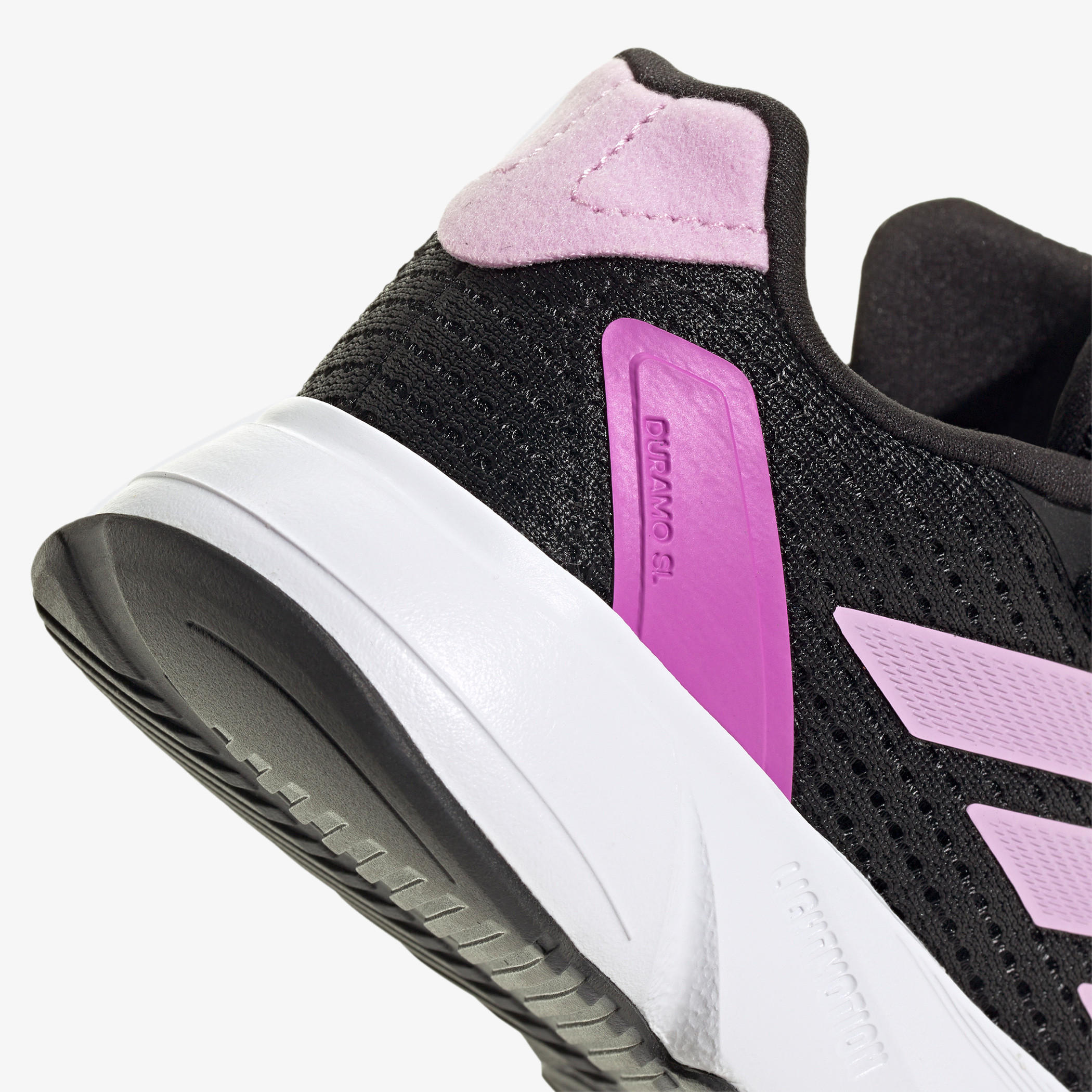 Adidas Girls' Panelled Sports Shoes with Hook and Loop Closure -Duramo SL  EL K-girls-shoes-sports-image-8