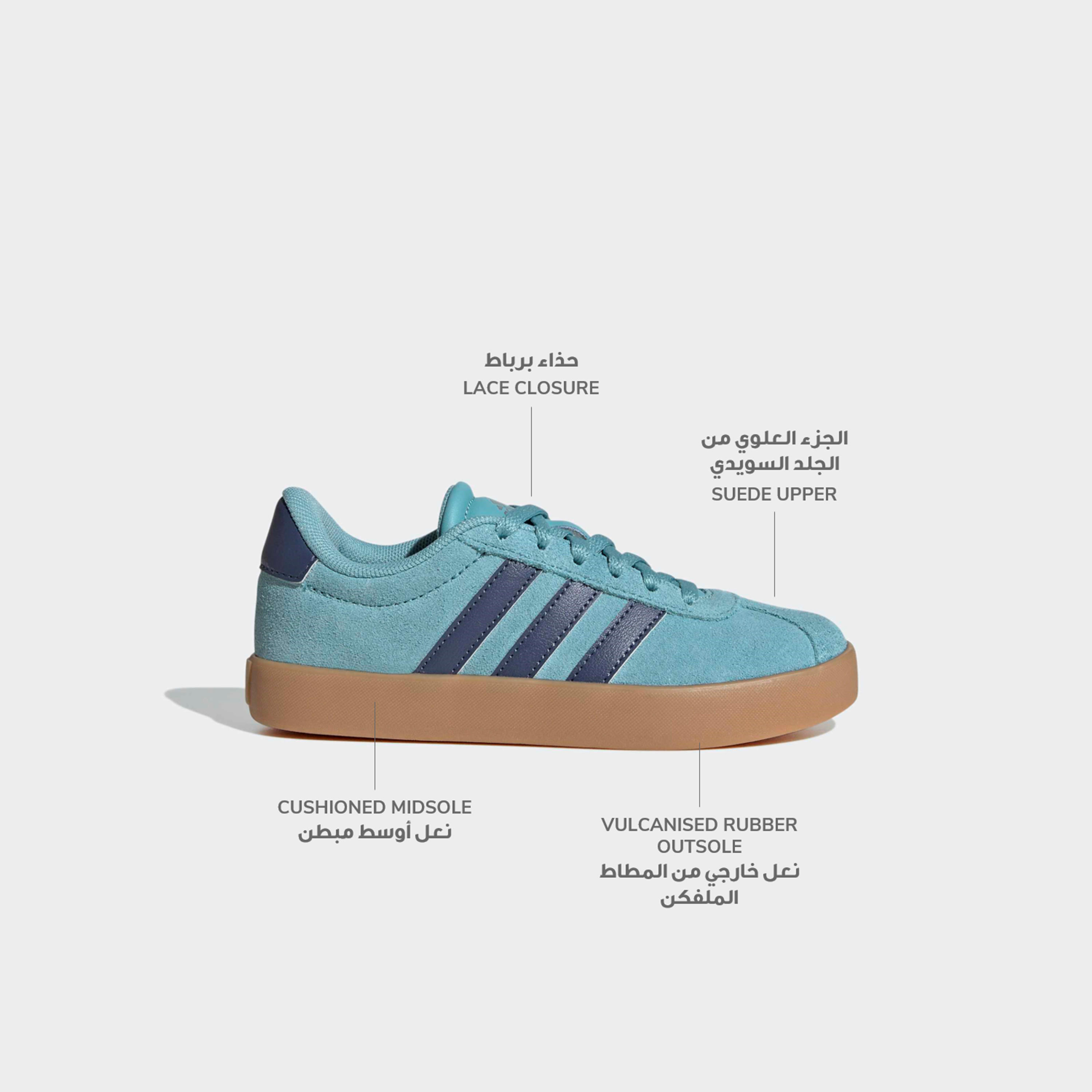 Adidas Boys VL Court 3.0 Lace-Up Sneakers-boys-shoes-sneakers-image-2