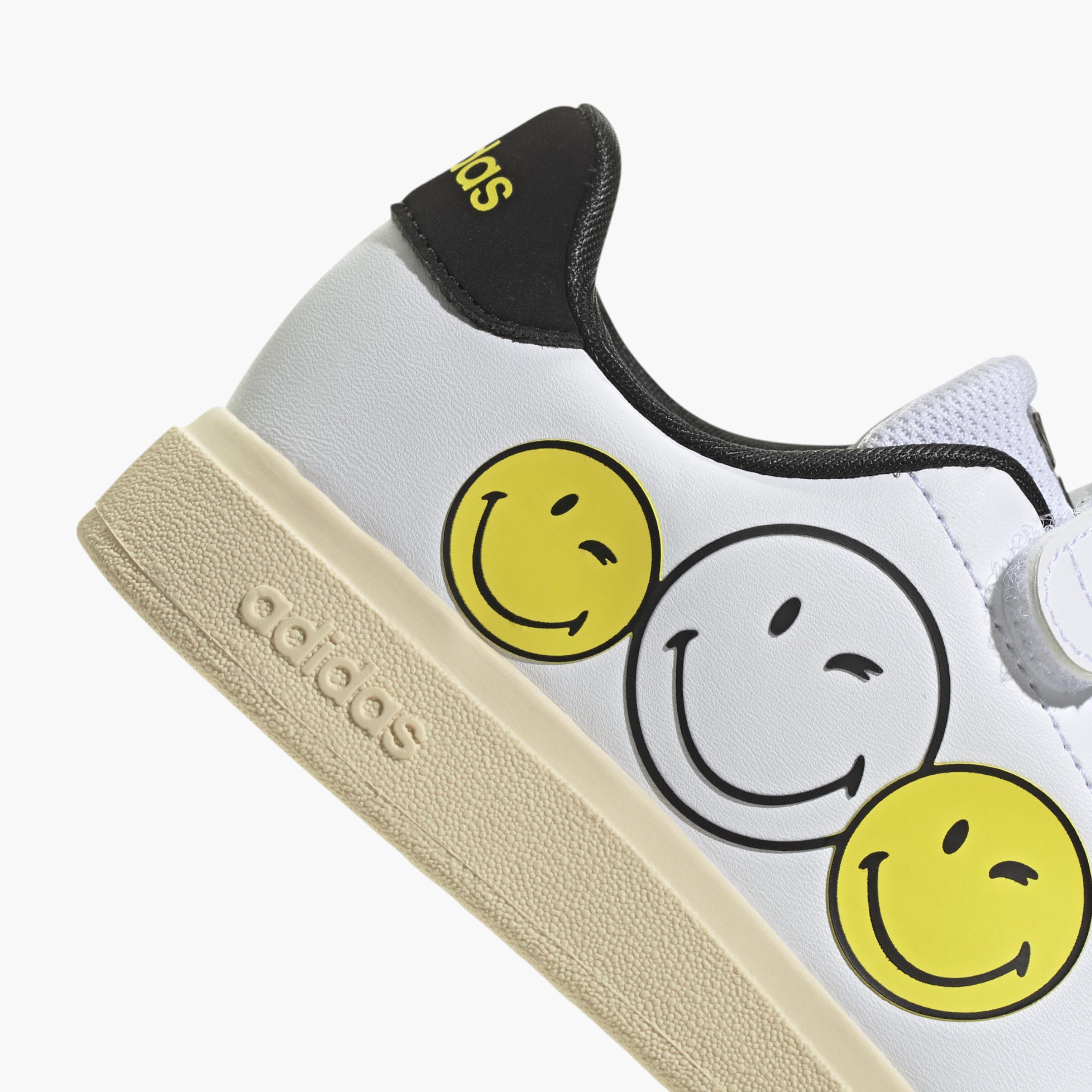 adidas Kids' ADVANTAGE SMILEY CF Sneakers with Hook and Loop Closure - IH6251-boys-shoes-sneakers-image-5