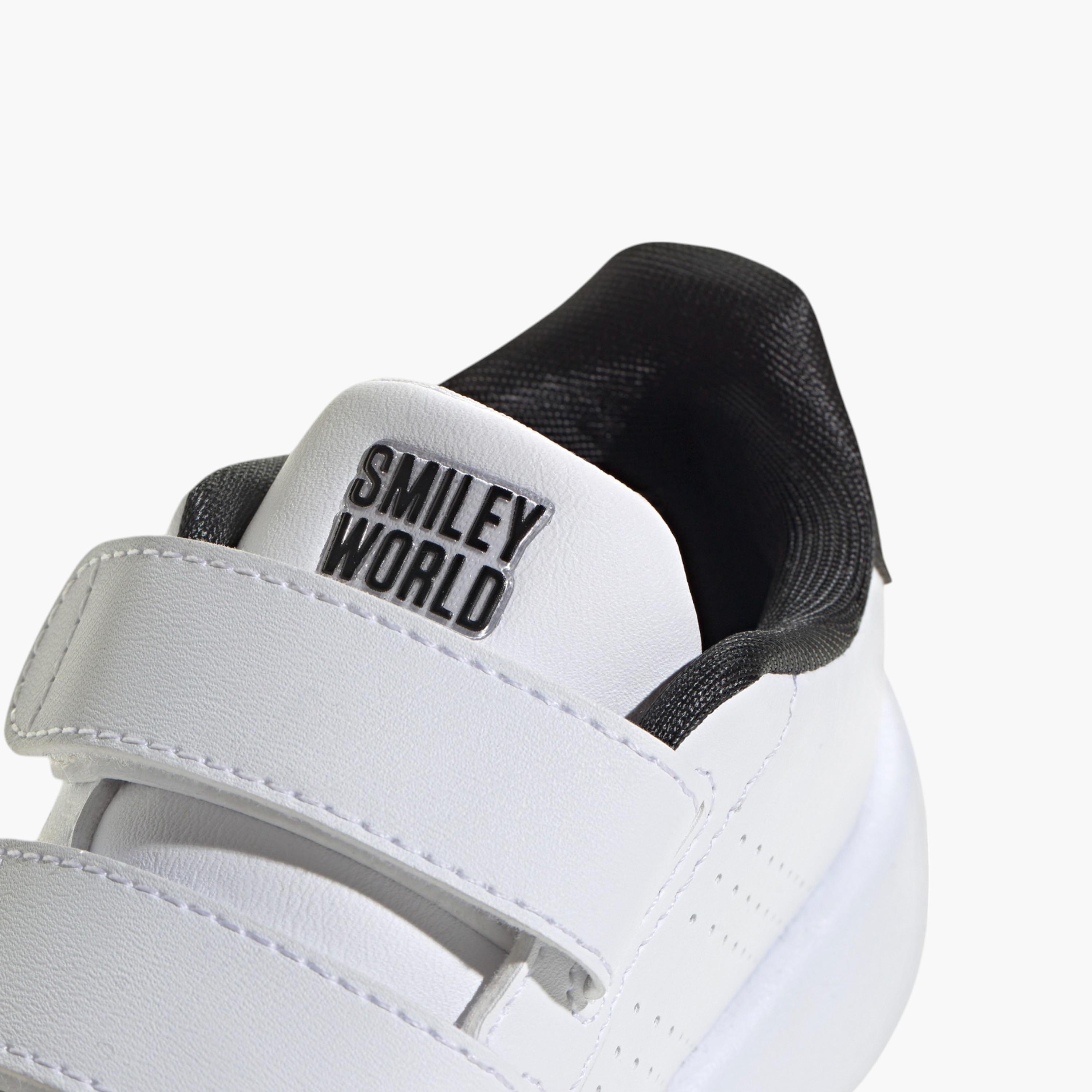 Adidas Kids' ADVANTAGE SMILEY CF I Sneakers with Hook and Loop Closure - IH6257-boys-shoes-sneakers-image-4