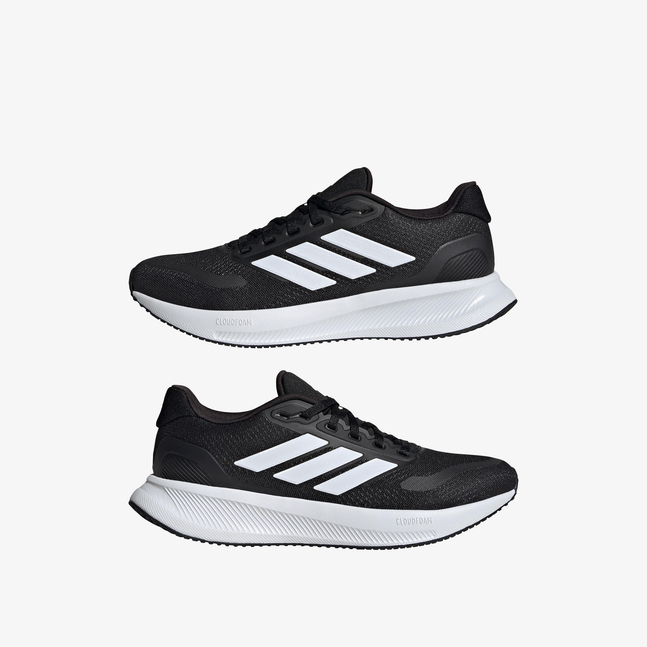 Adidas Women's Textured Running Shoes with Lace-Up Closure - Runfalcon 5 W-women-shoes-sneakers-image-2