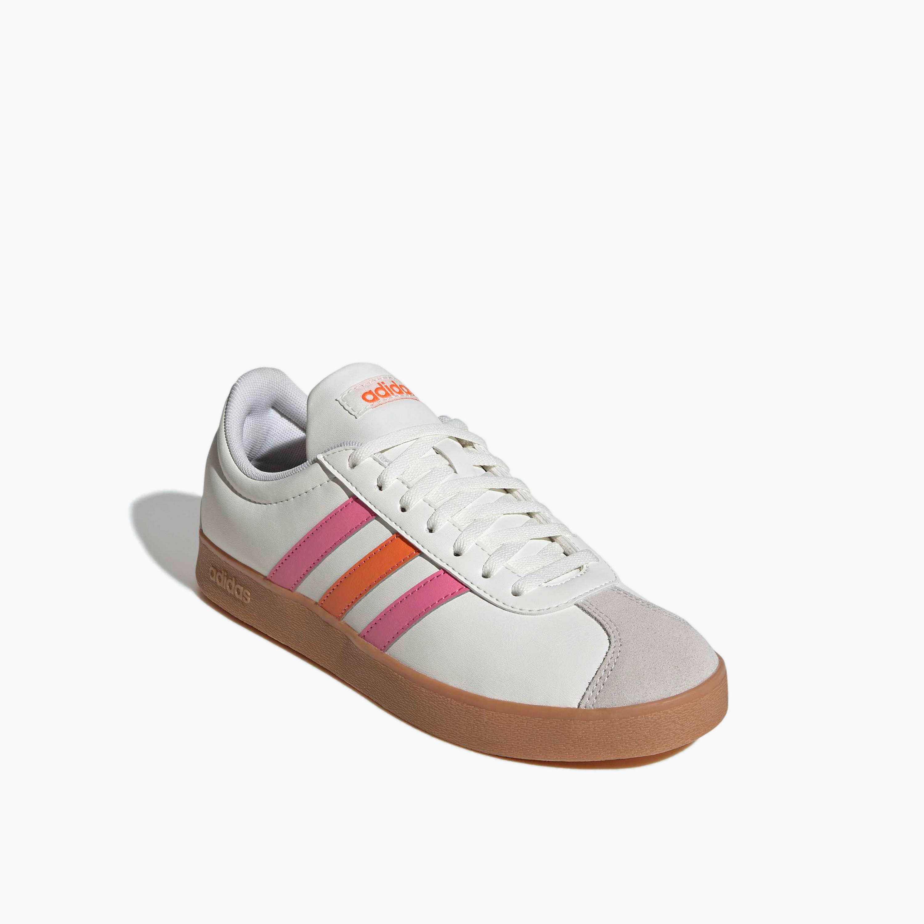 Adidas Women VL Court Base Lace-Up Ankle Sneakers-women-shoes-sneakers-image-1