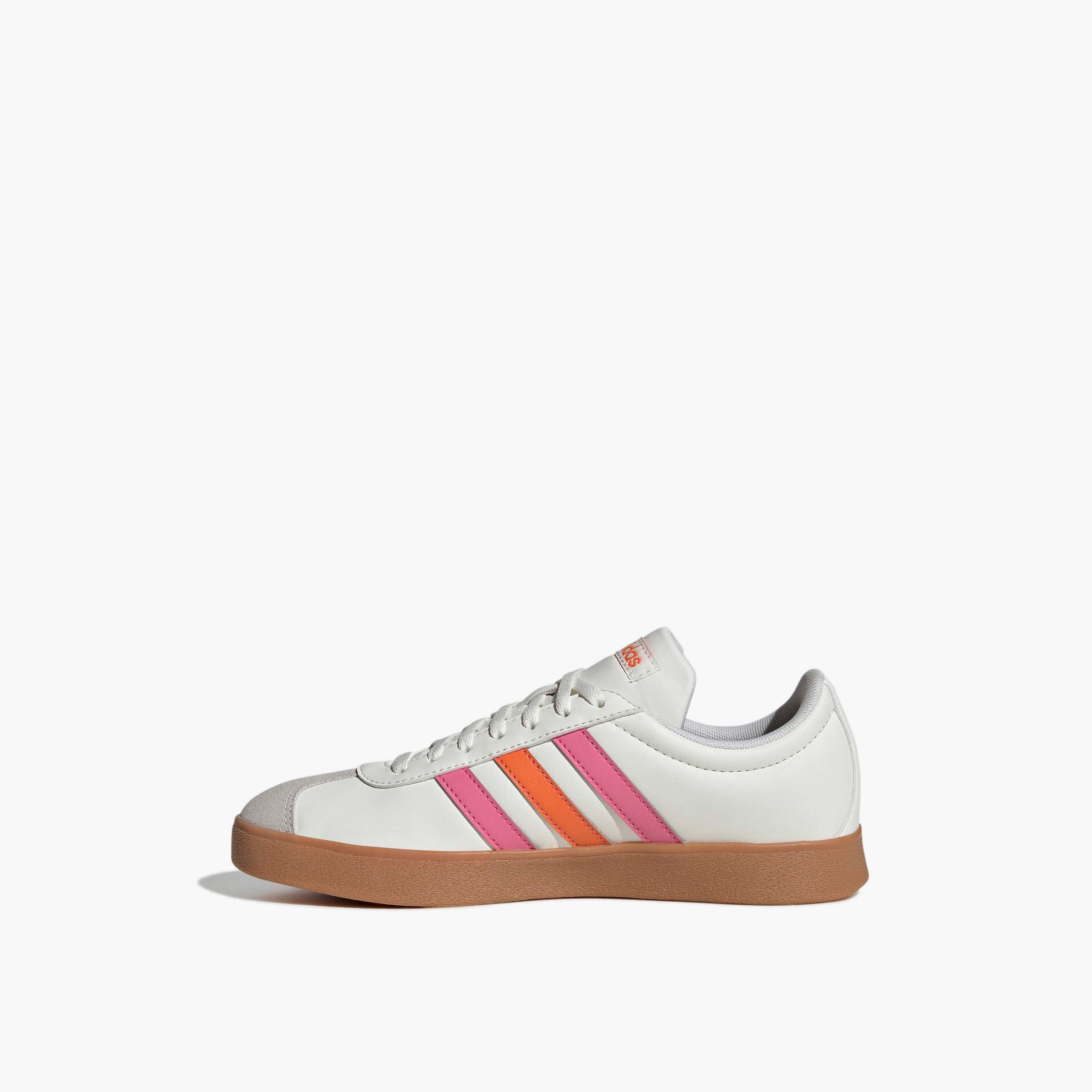 Adidas Women VL Court Base Lace-Up Ankle Sneakers-women-shoes-sneakers-image-3