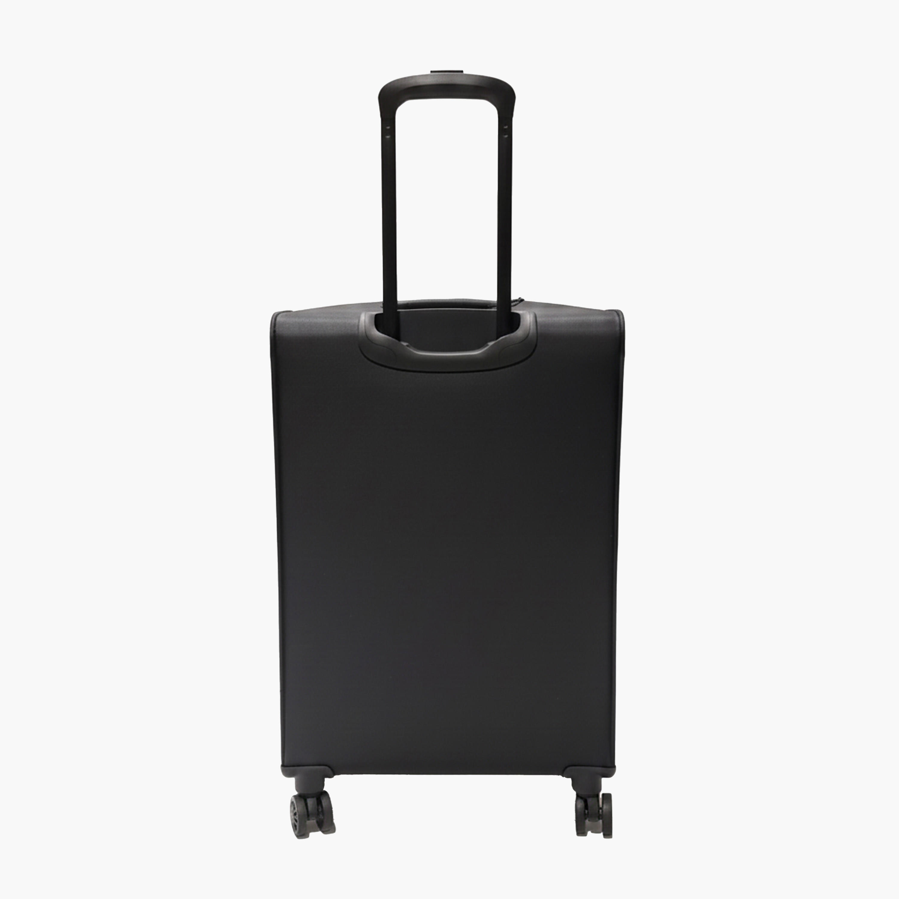 DKNY Logo Embossed Softcase Trolley Bag with Retractable Handle - 24 Inches Check-in Bag-travel-luggagesandbags-luggage-image-2