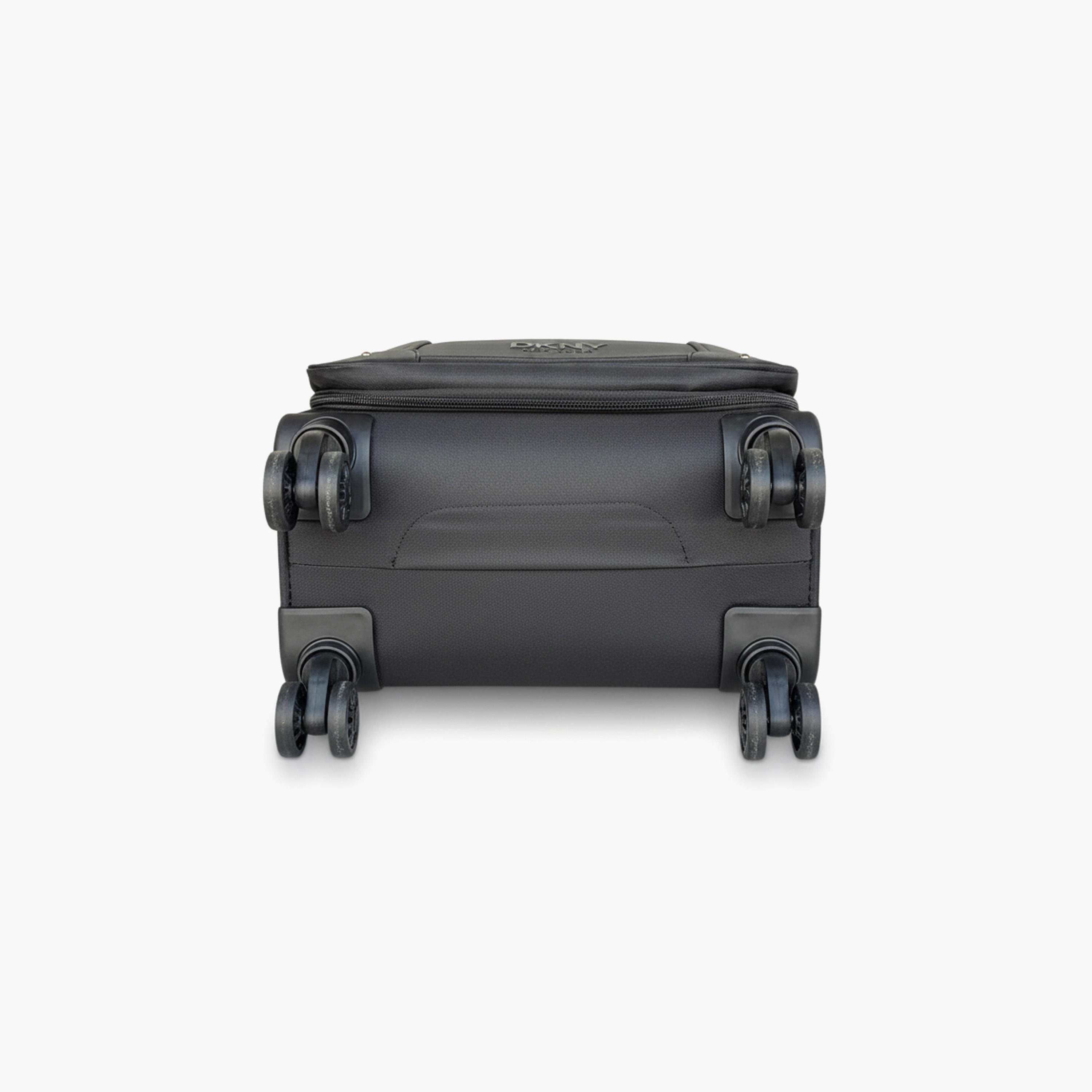 DKNY Logo Embossed Softcase Trolley Bag with Retractable Handle - 20 Inches Check-in Bag-travel-luggagesandbags-luggage-image-4