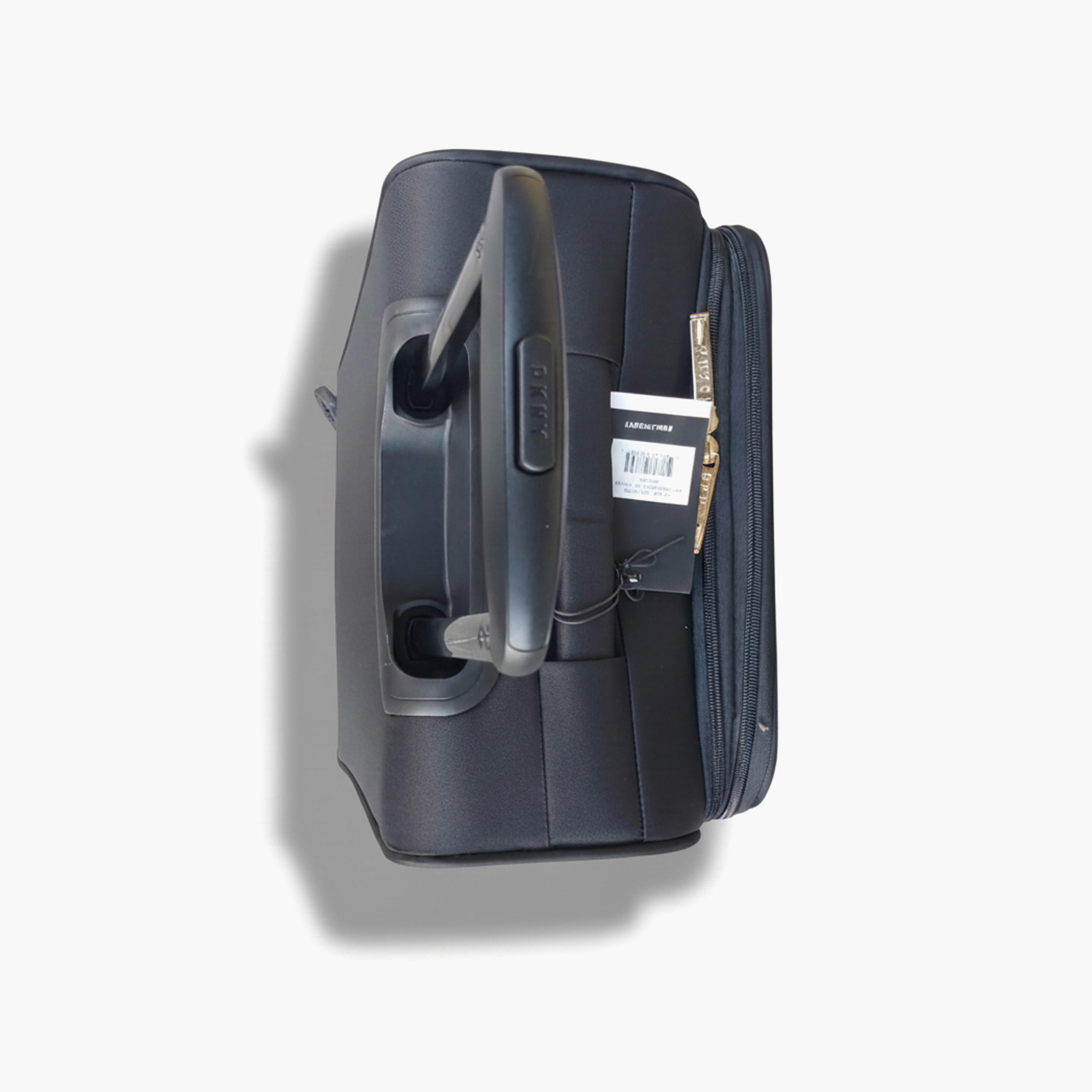 DKNY Logo Embossed Softcase Trolley Bag with Retractable Handle - 20 Inches Check-in Bag-travel-luggagesandbags-luggage-image-6