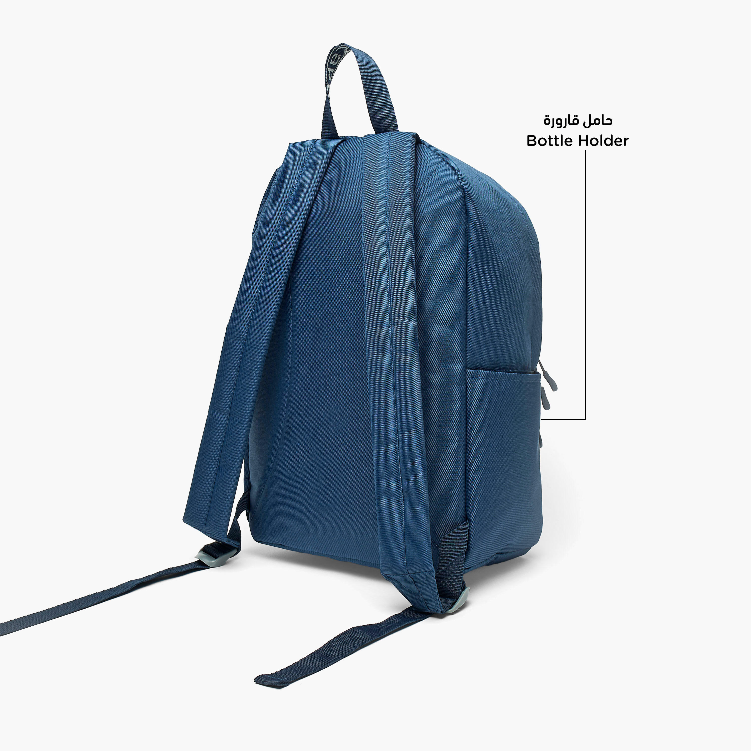 Kappa Logo Print School Backpack with Adjustable Straps and Zip Closure - 29x15x42 cm-school-bagsandbackpacks-backpacks-image-3