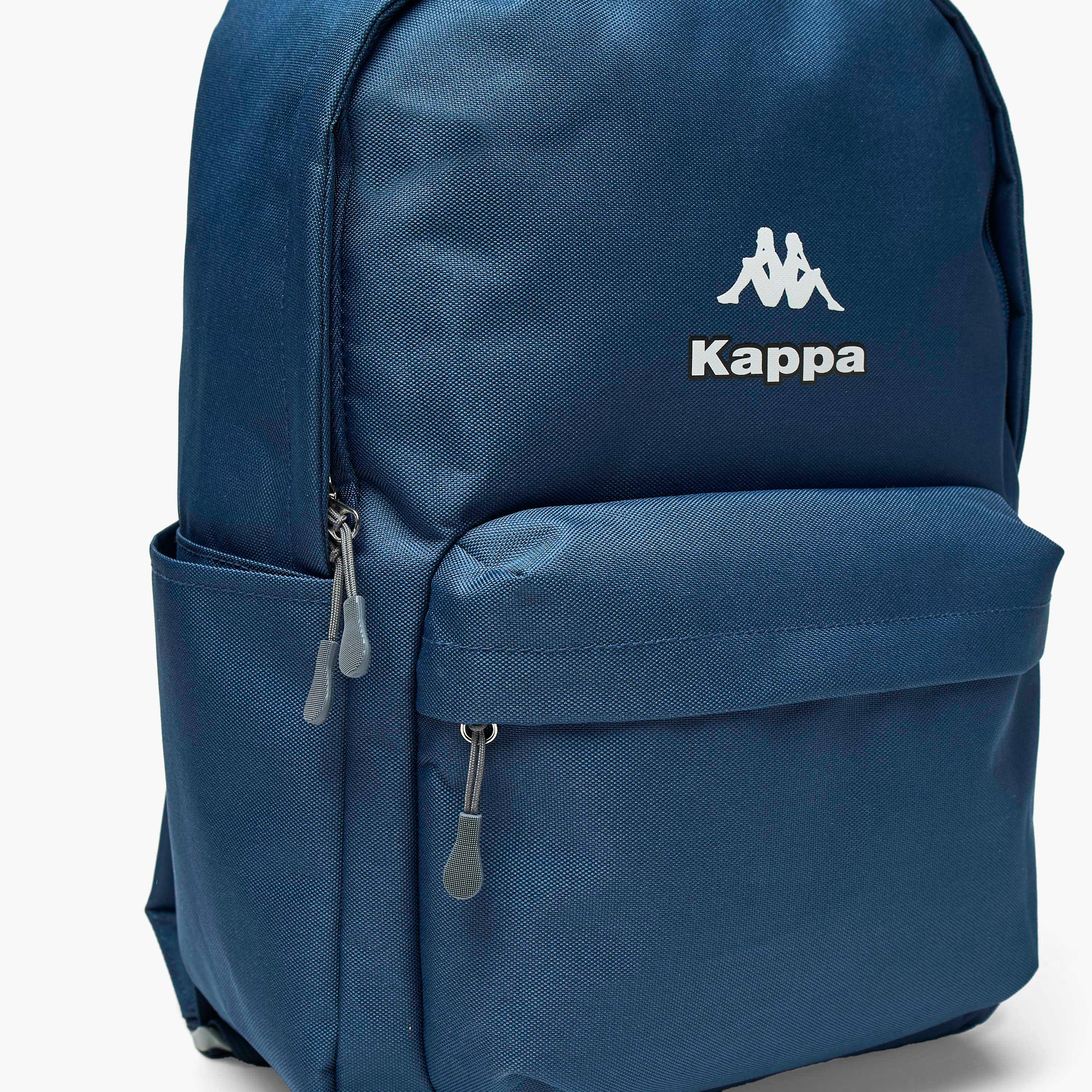 Kappa Logo Print School Backpack with Adjustable Straps and Zip Closure - 29x15x42 cm-school-bagsandbackpacks-backpacks-image-4