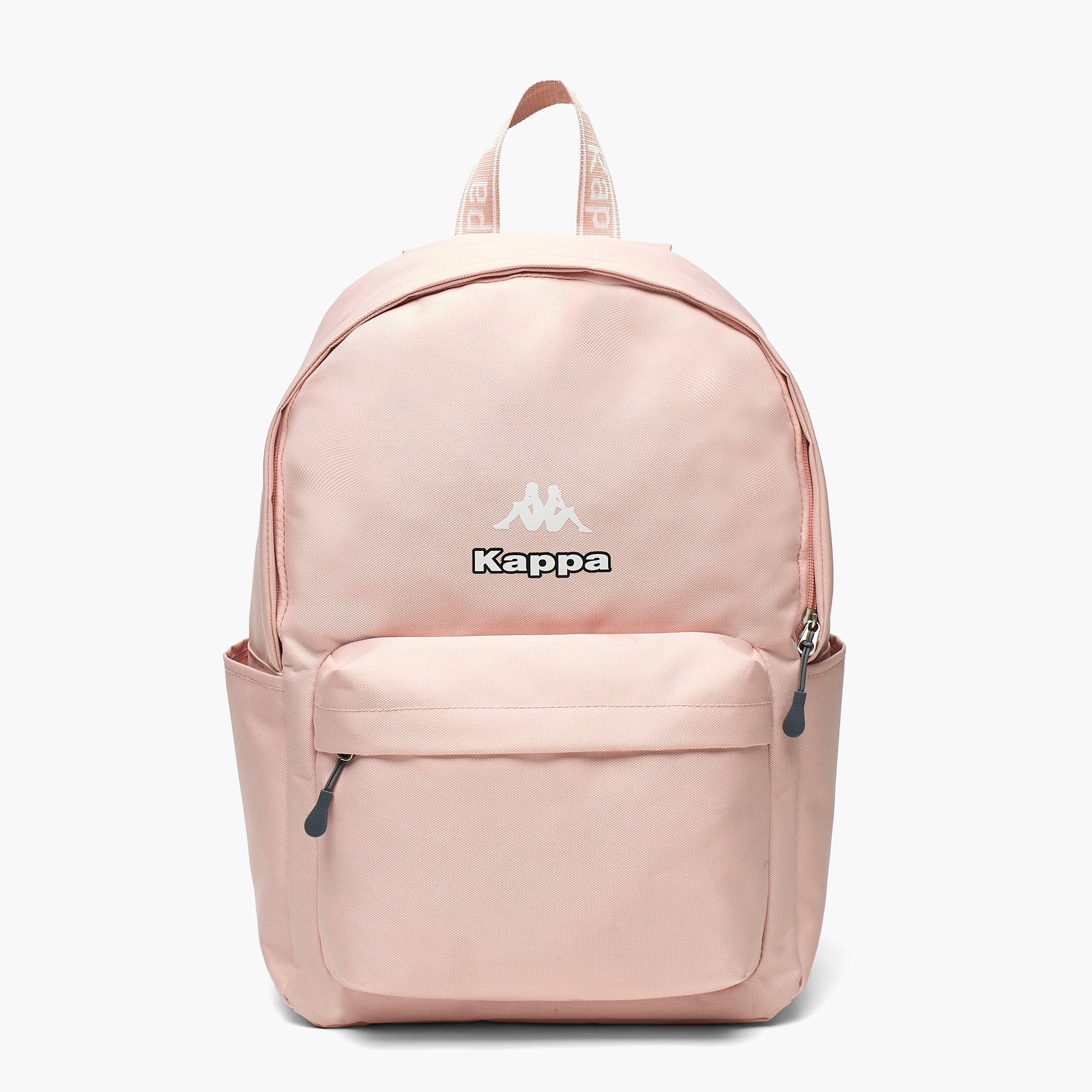 Kappa Logo Print School Backpack with Adjustable Straps and Zip Closure - 29x15x42 cm-school-bagsandbackpacks-backpacks-image-1