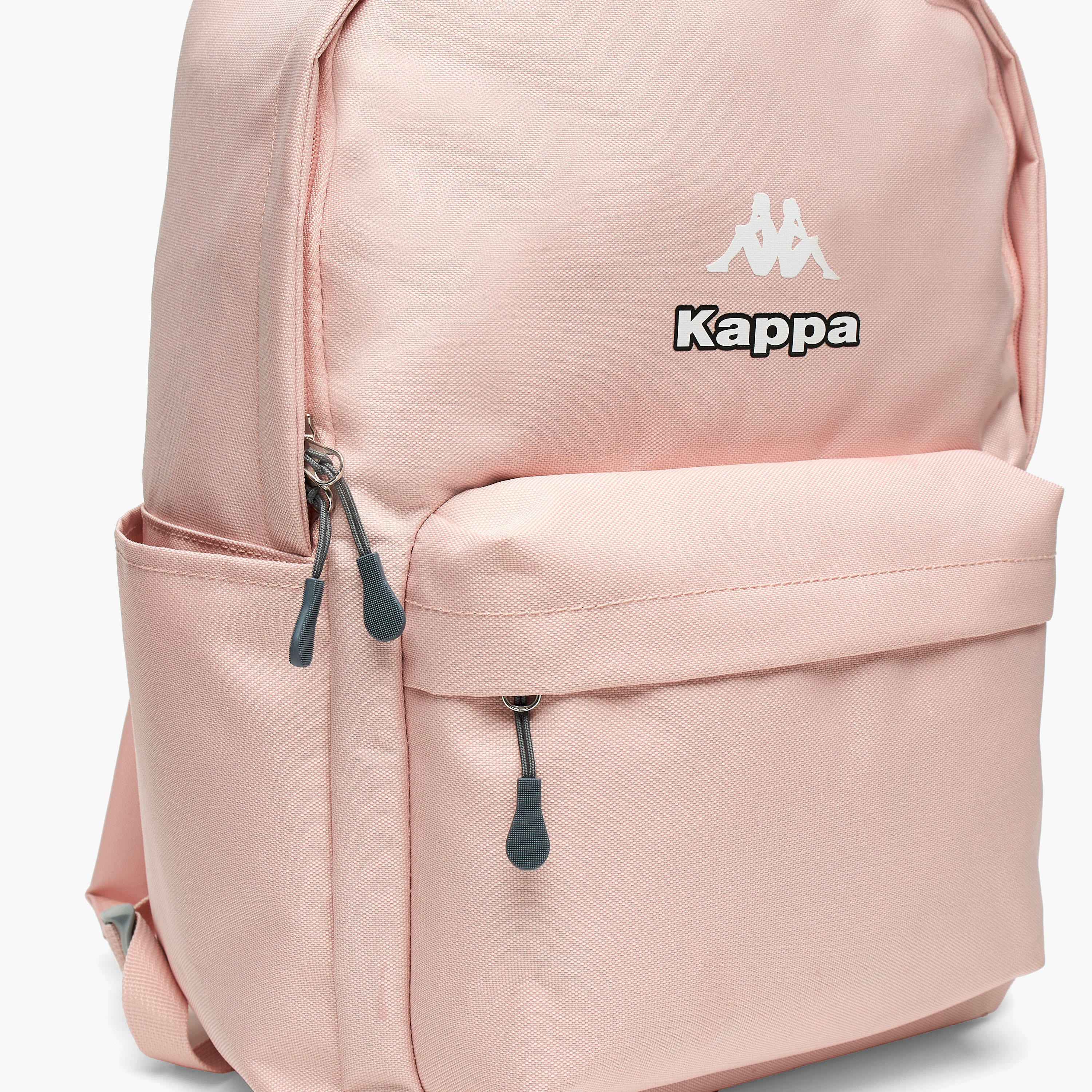 Kappa Logo Print School Backpack with Adjustable Straps and Zip Closure - 29x15x42 cm-school-bagsandbackpacks-backpacks-image-4