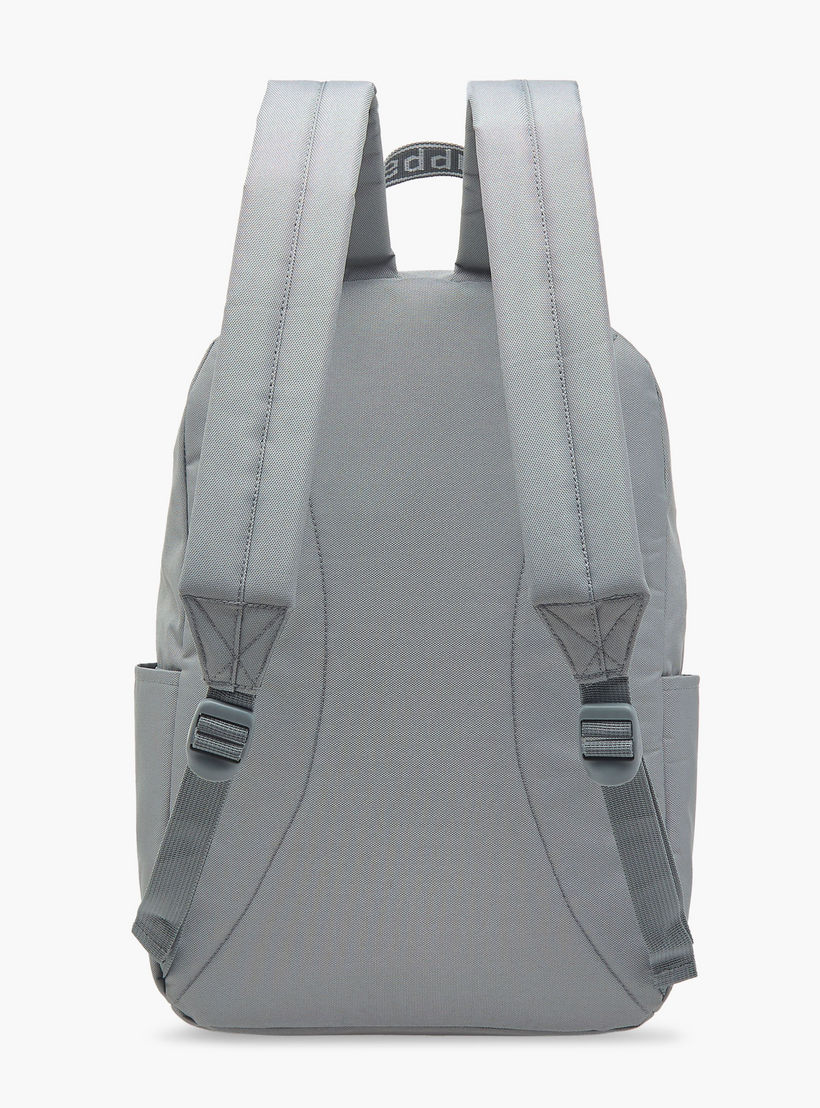 Kappa Logo Print School Backpack with Adjustable Straps and Zip Closure - 29x15x42 cm-school-bagsandbackpacks-backpacks-image-5