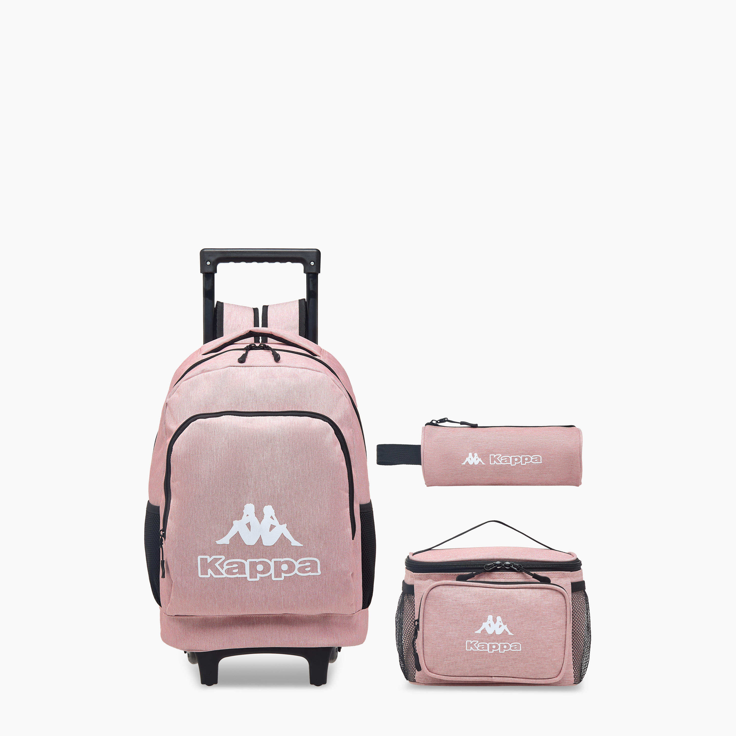 طقم شنطة ظهر مدرسية 3 قطع للأطفال مع شنطة غداء ومقلمة بطبعات من كابا-school-bagsandbackpacks-trolleybags-image-1