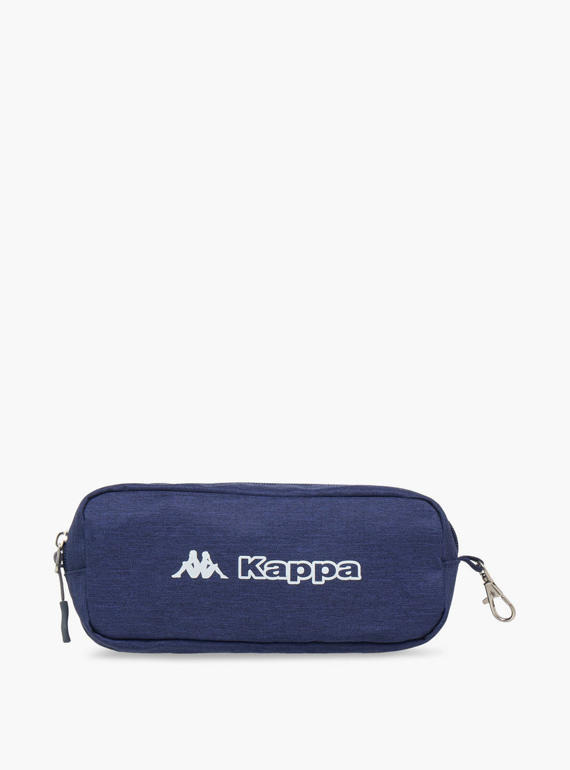 Kappa Logo Print School Backpack with Adjustable Shoulder Straps and Pencil Pouch - 44x13x30 cm-school-bagsandbackpacks-sets-image-13