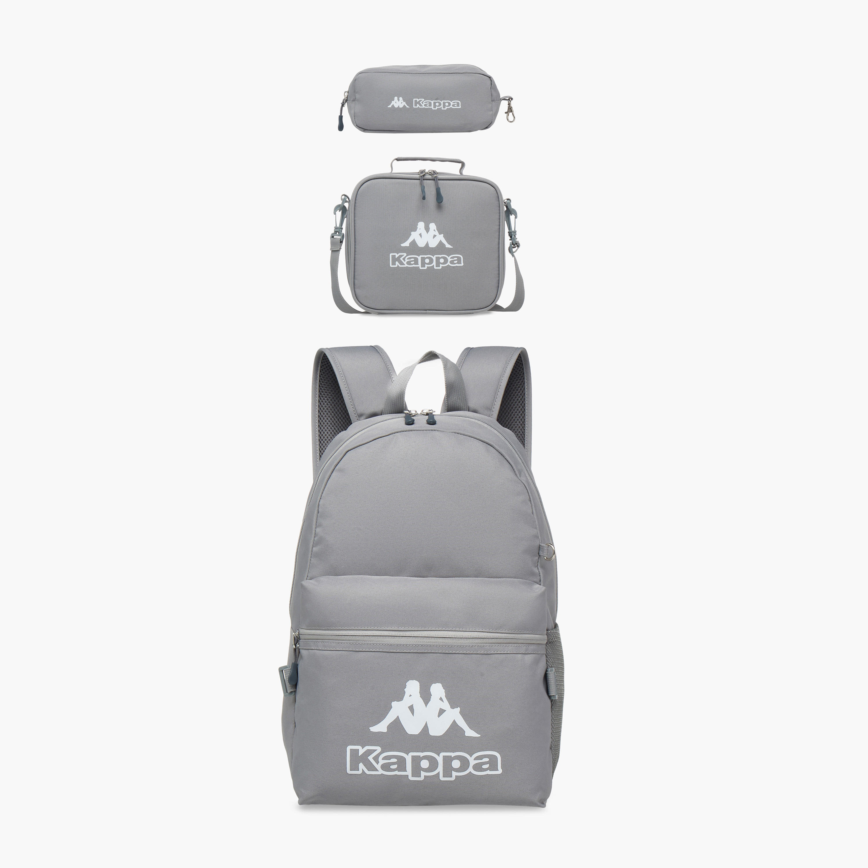 Kappa Logo Print 3-Piece School Backpack Set-school-bagsandbackpacks-sets-image-1