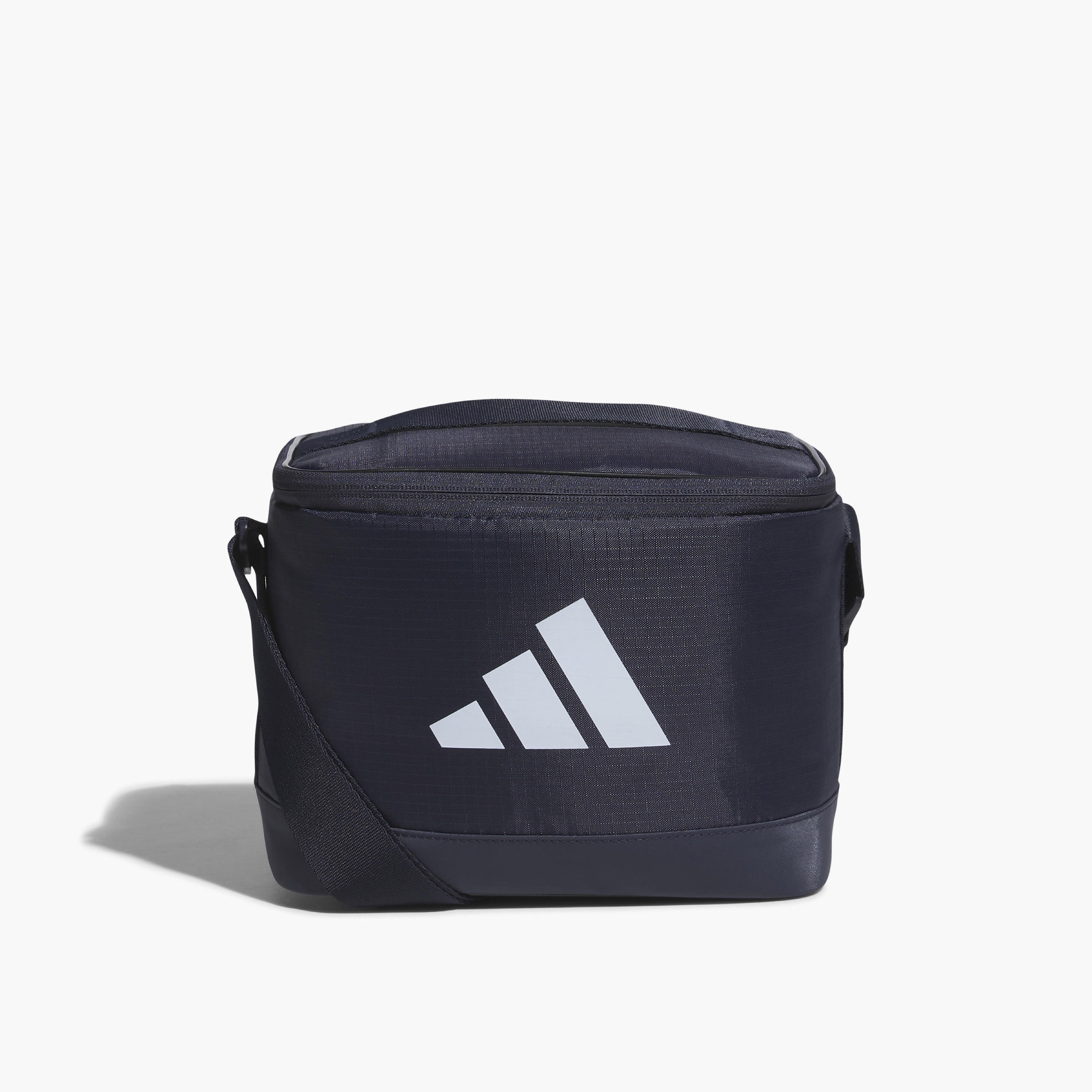 adidas Logo Print Lunch Bag with Zip Closure-school-lunchessentials-lunchbags-image-1