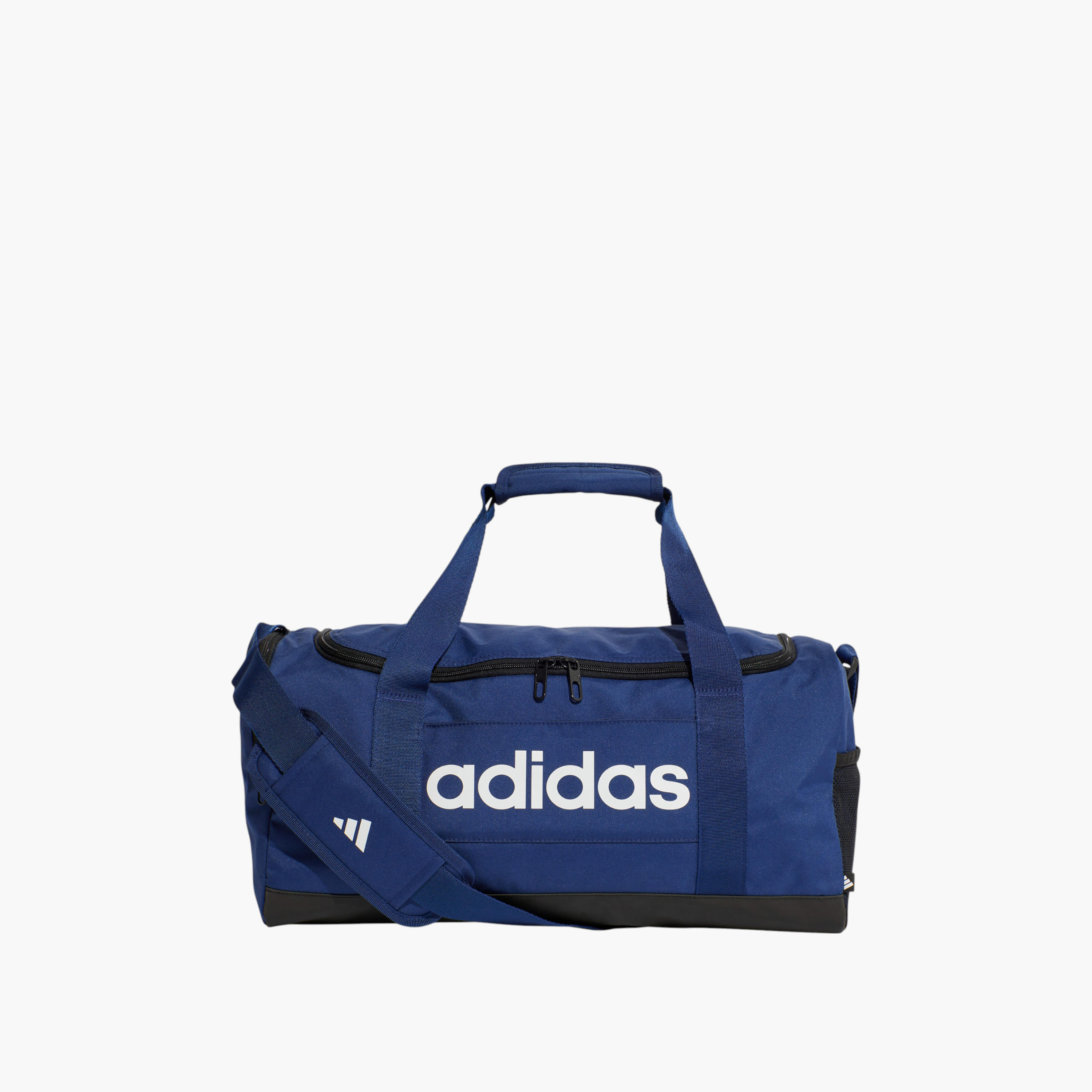 حقيبة لوجو برينت دافل مع سحاب إغلاق ومقبض مزدوج من أديداس - IN6111-men-bags-image-1