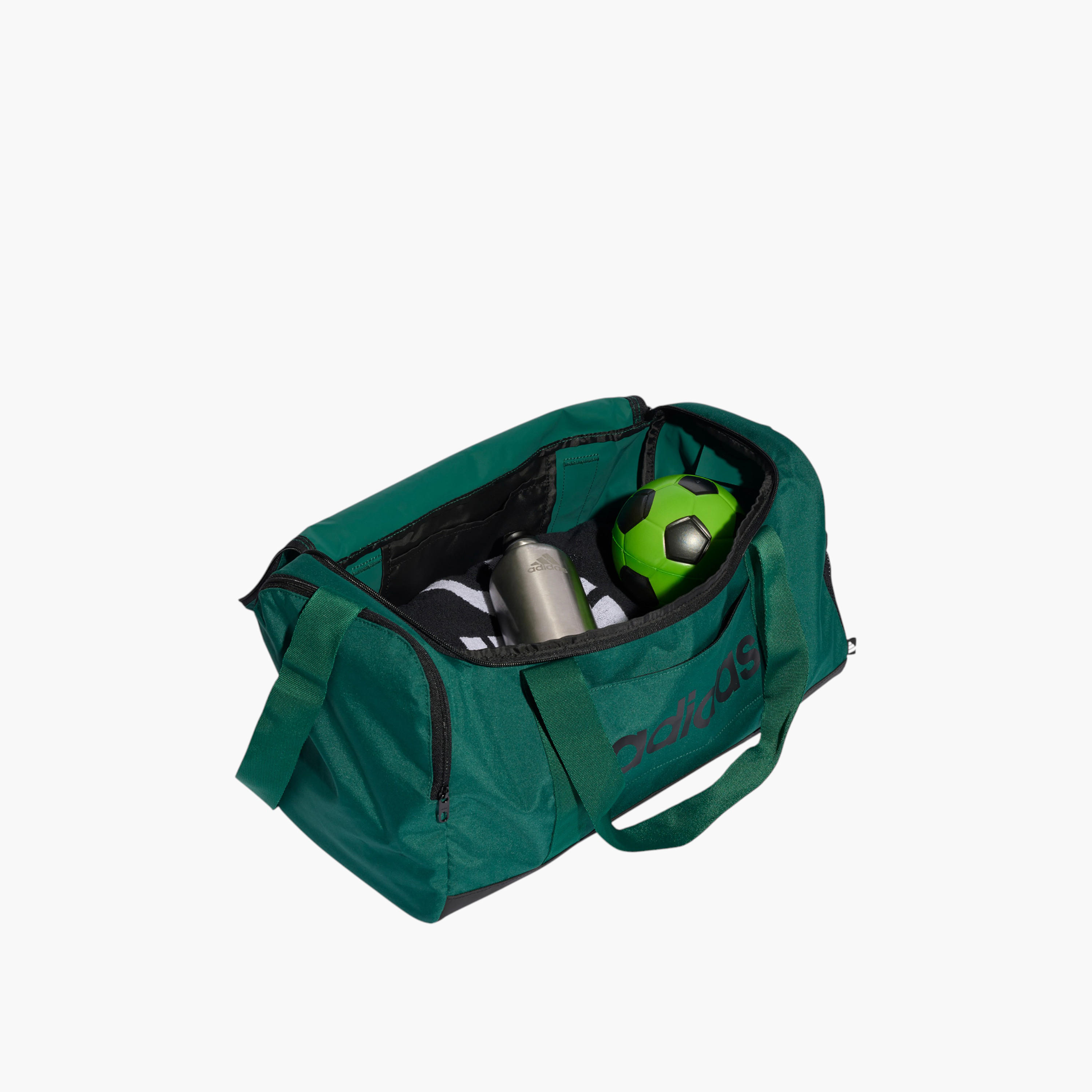 Adidas Logo Print Duffel Bag with Zip Closure and Double Handle - IN6112-men-bags-image-3