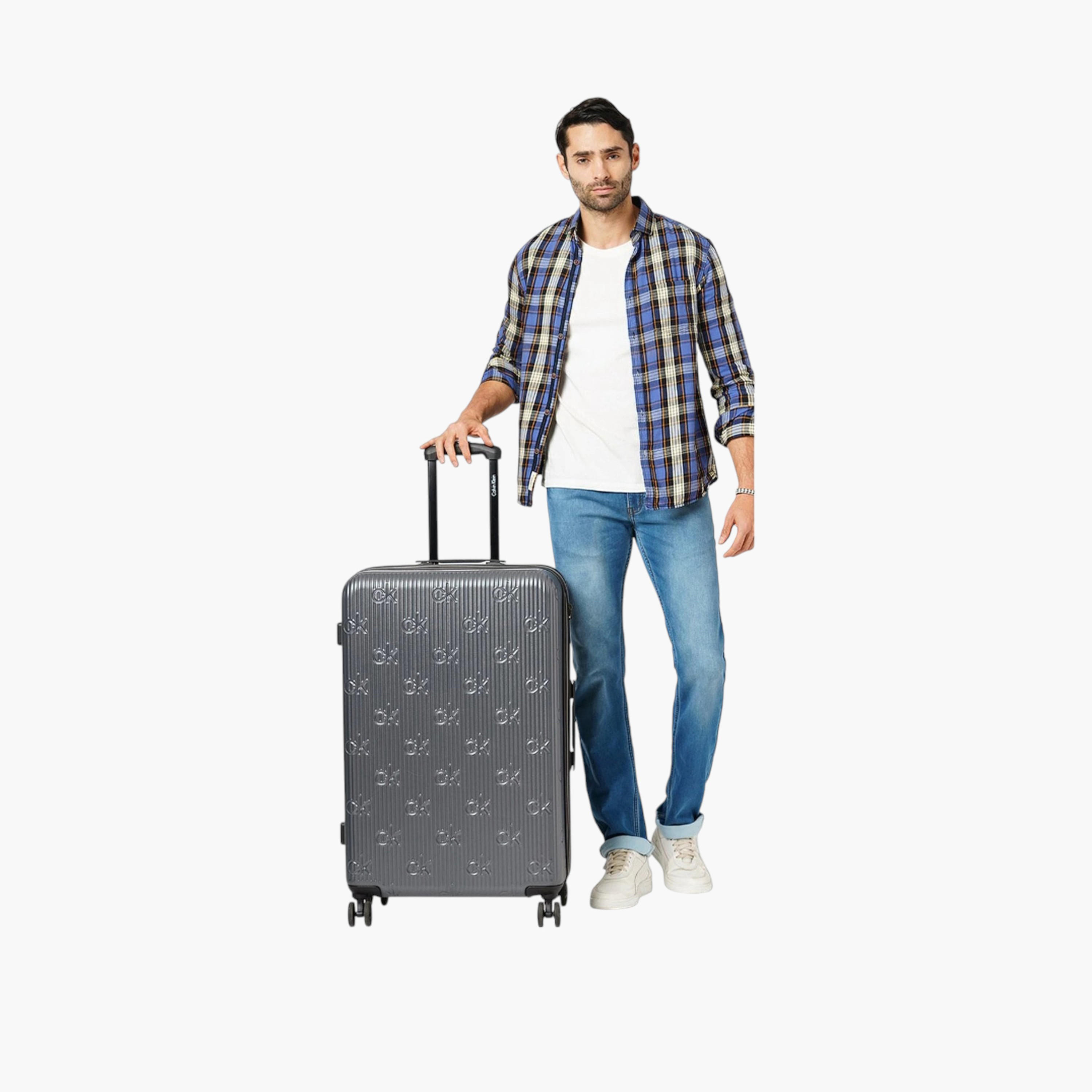 شنطة ترولي صلبة بارزة الملمس بمقبض قابل للسحب من كالفن كلاين-travel-luggagesandbags-luggage-image-9