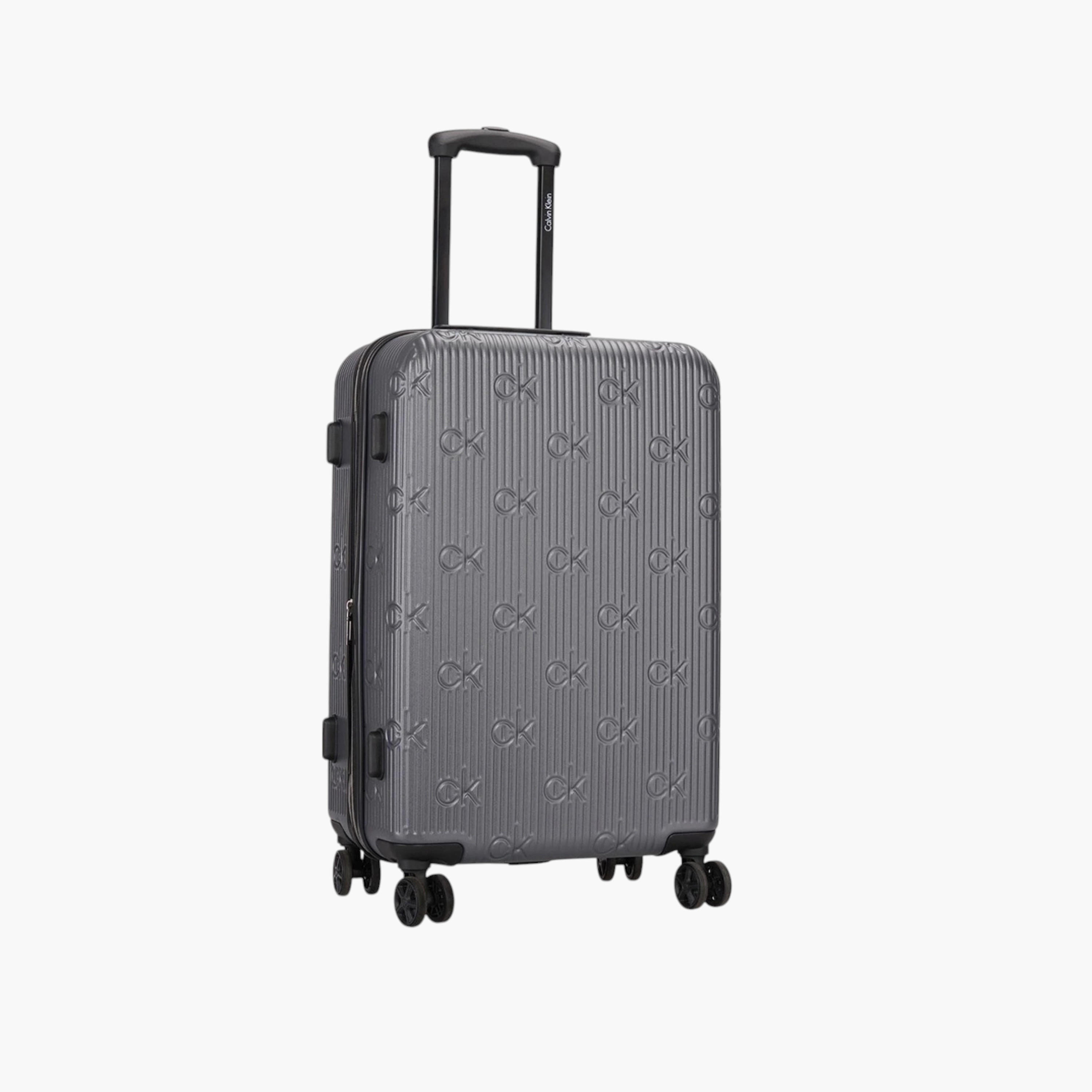 Calvin Klein Textured Hardcase Trolley Bag with Retractable Handle-travel-luggagesandbags-luggage-image-5