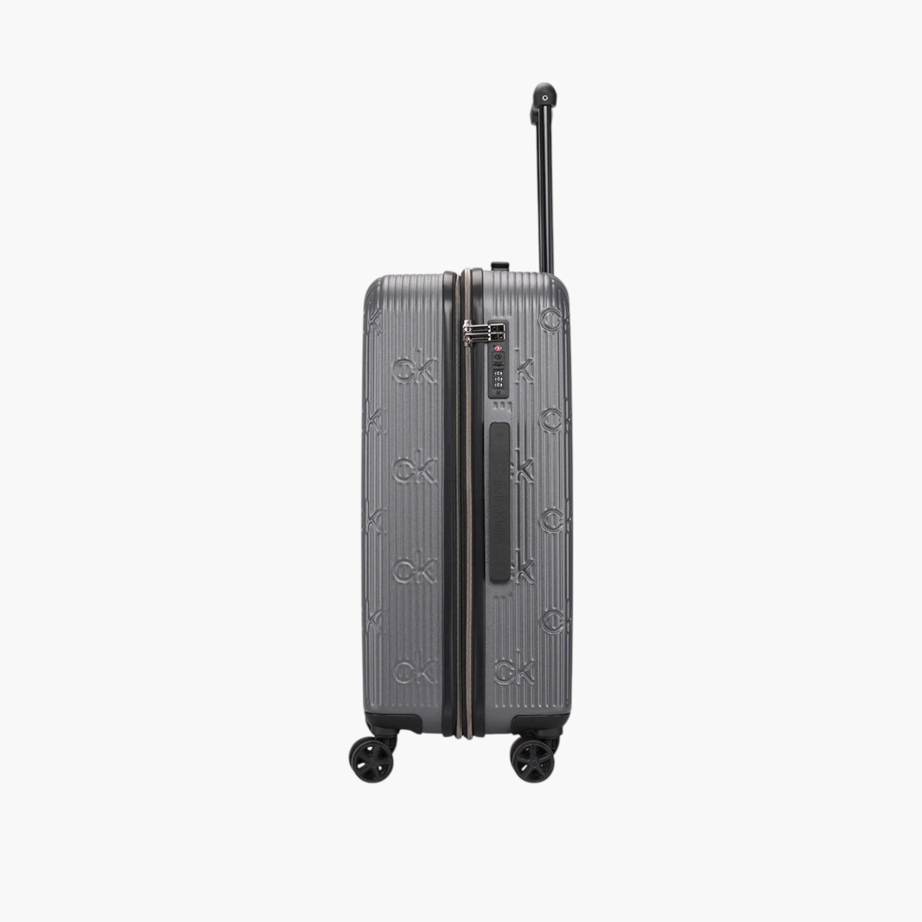 Calvin Klein Textured Hardcase Trolley Bag with Retractable Handle-travel-luggagesandbags-luggage-image-6