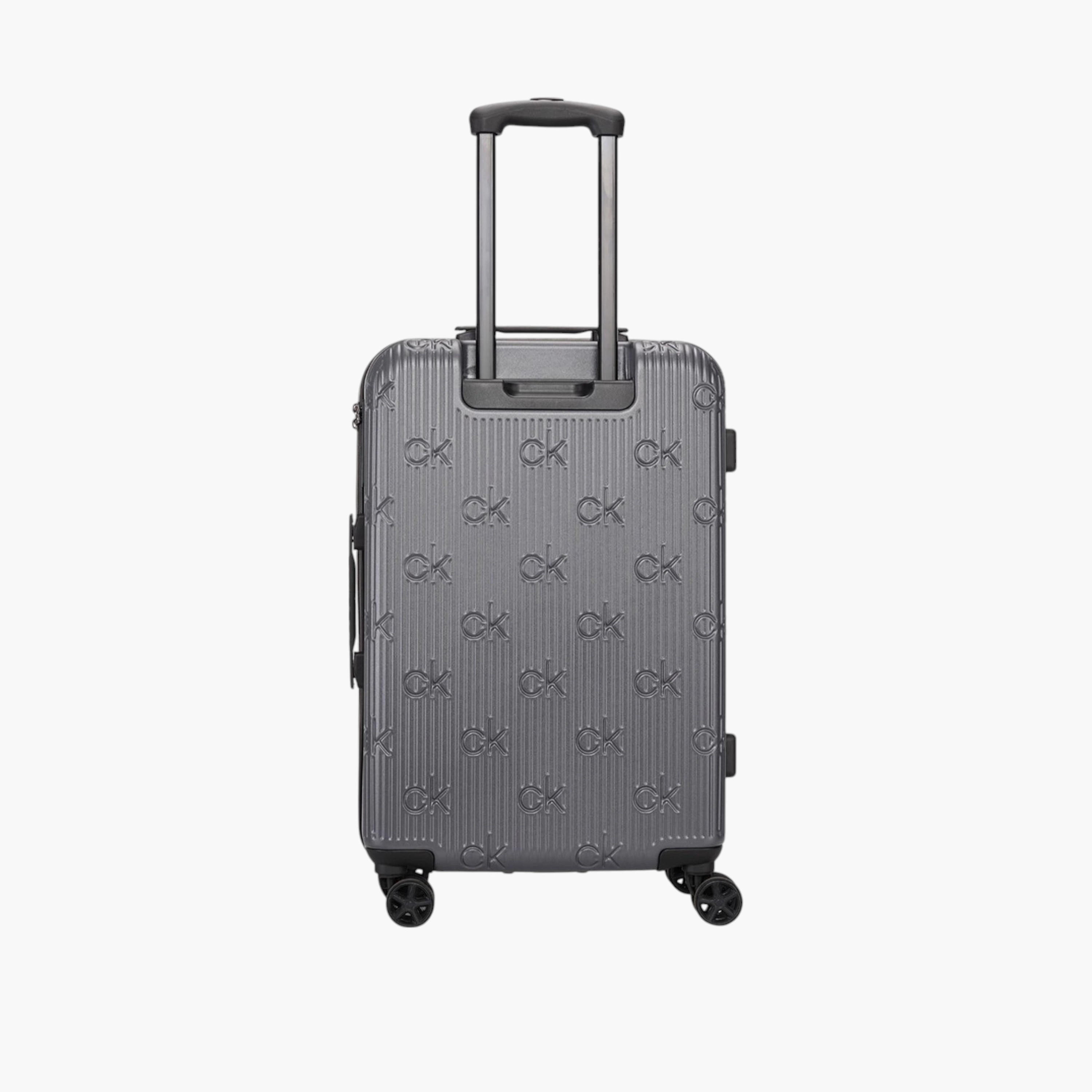 Calvin Klein Textured Hardcase Trolley Bag with Retractable Handle-travel-luggagesandbags-luggage-image-4