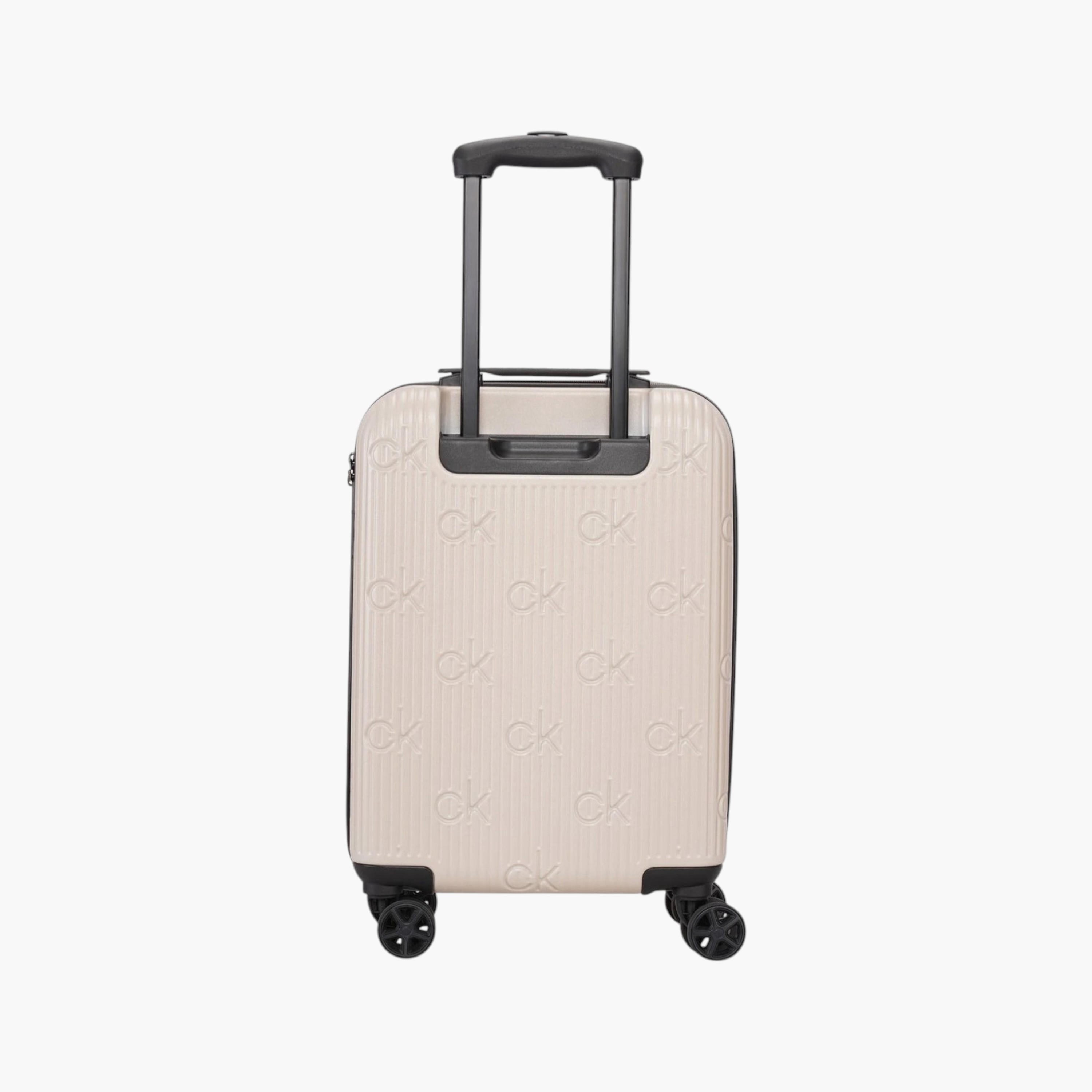 Calvin Klein Textured Hardcase Trolley Bag with Retractable Handle-travel-luggagesandbags-luggage-image-5