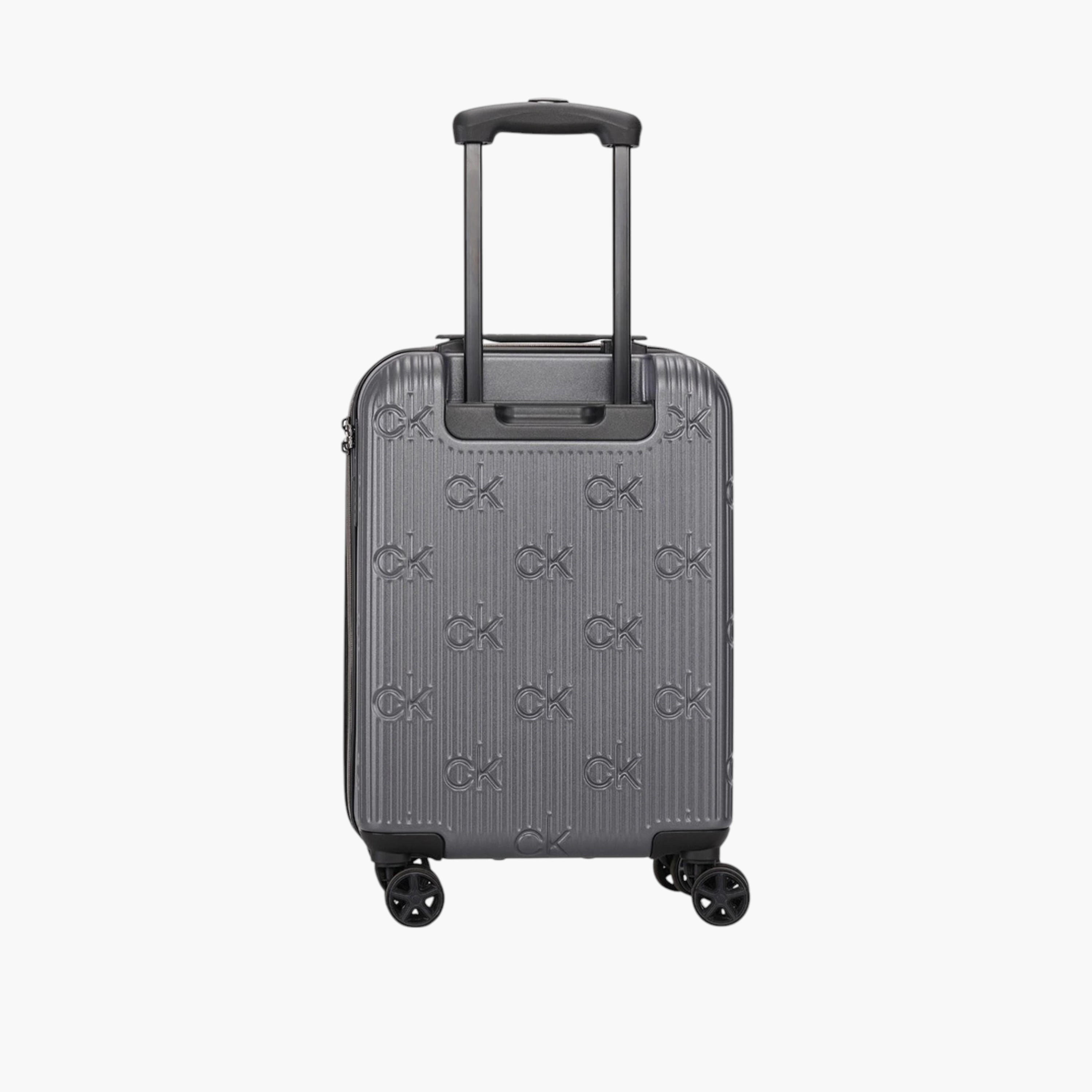 Calvin Klein Textured Hardcase Trolley Bag with Retractable Handle-travel-luggagesandbags-luggage-image-6