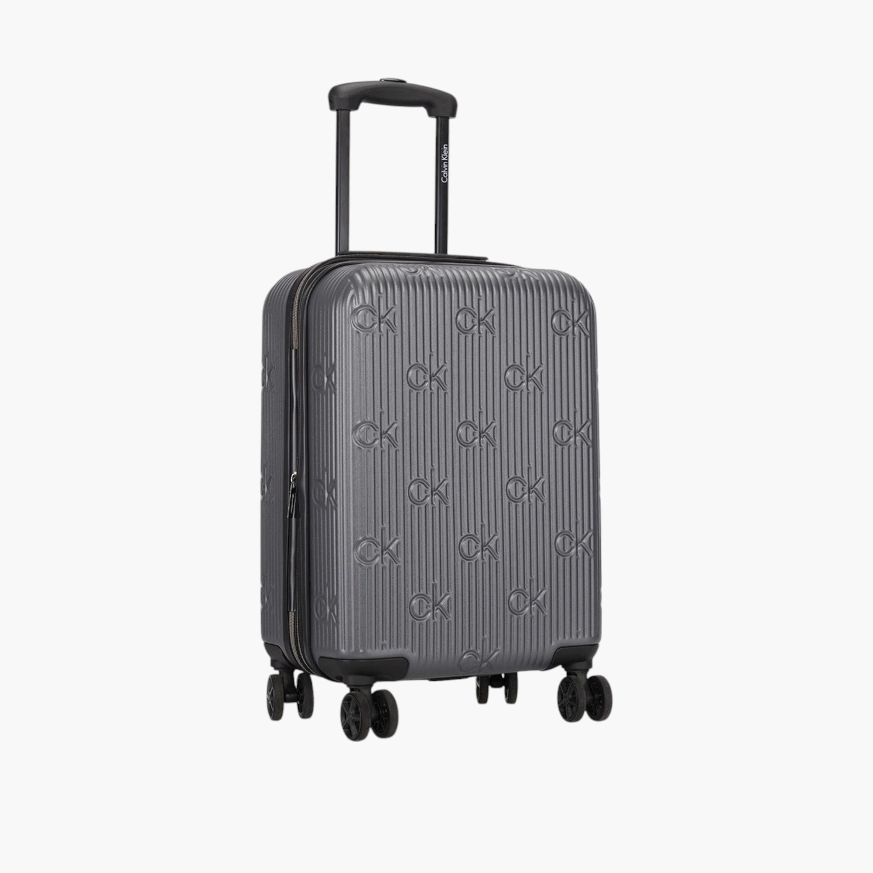 Calvin Klein Textured Hardcase Trolley Bag with Retractable Handle-travel-luggagesandbags-luggage-image-5